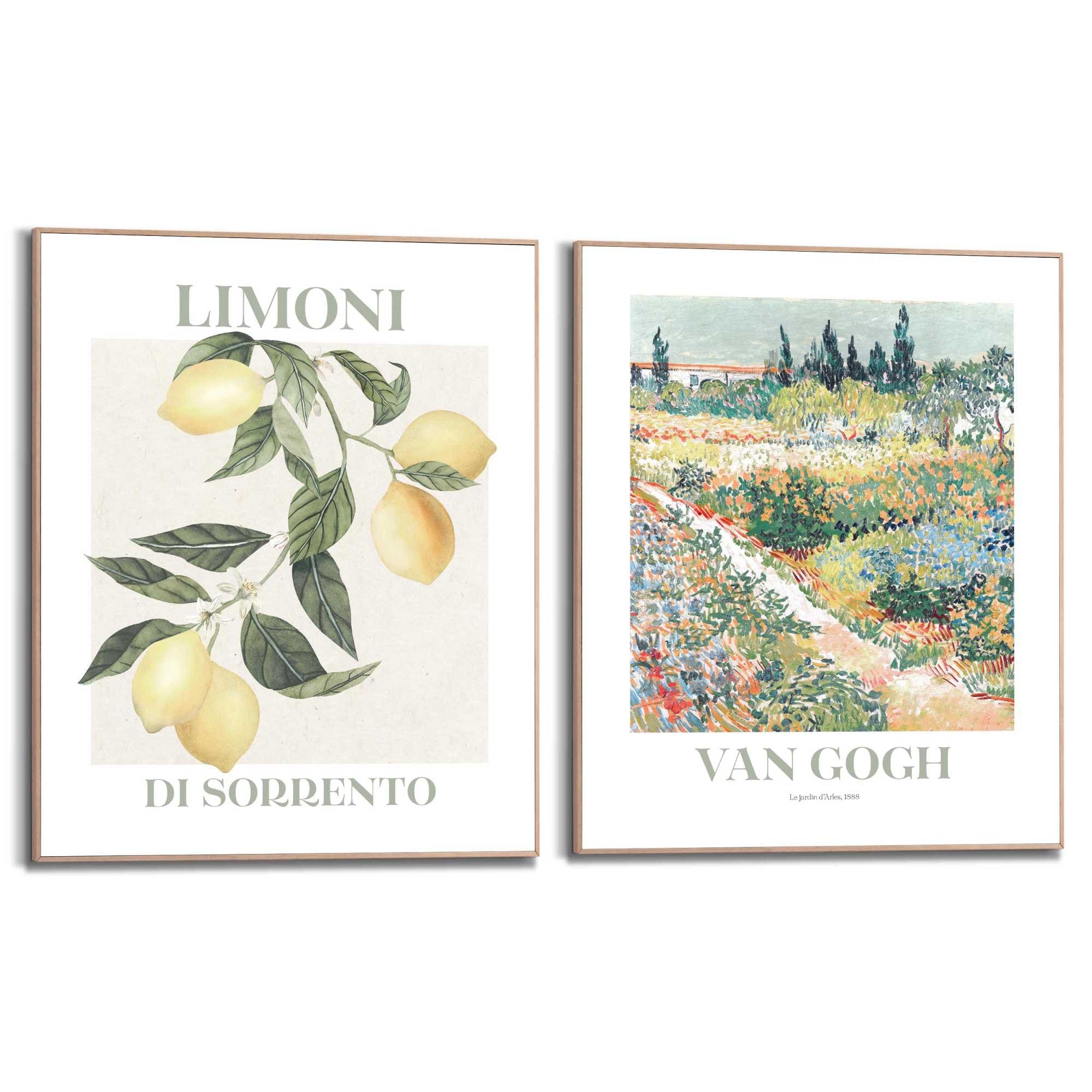 Image of Reinders Poster "Van Gogh Flora" Wohnzimmer - Zitrone - Sorrento - Grün - MDF - Kunst - 40x50 cm