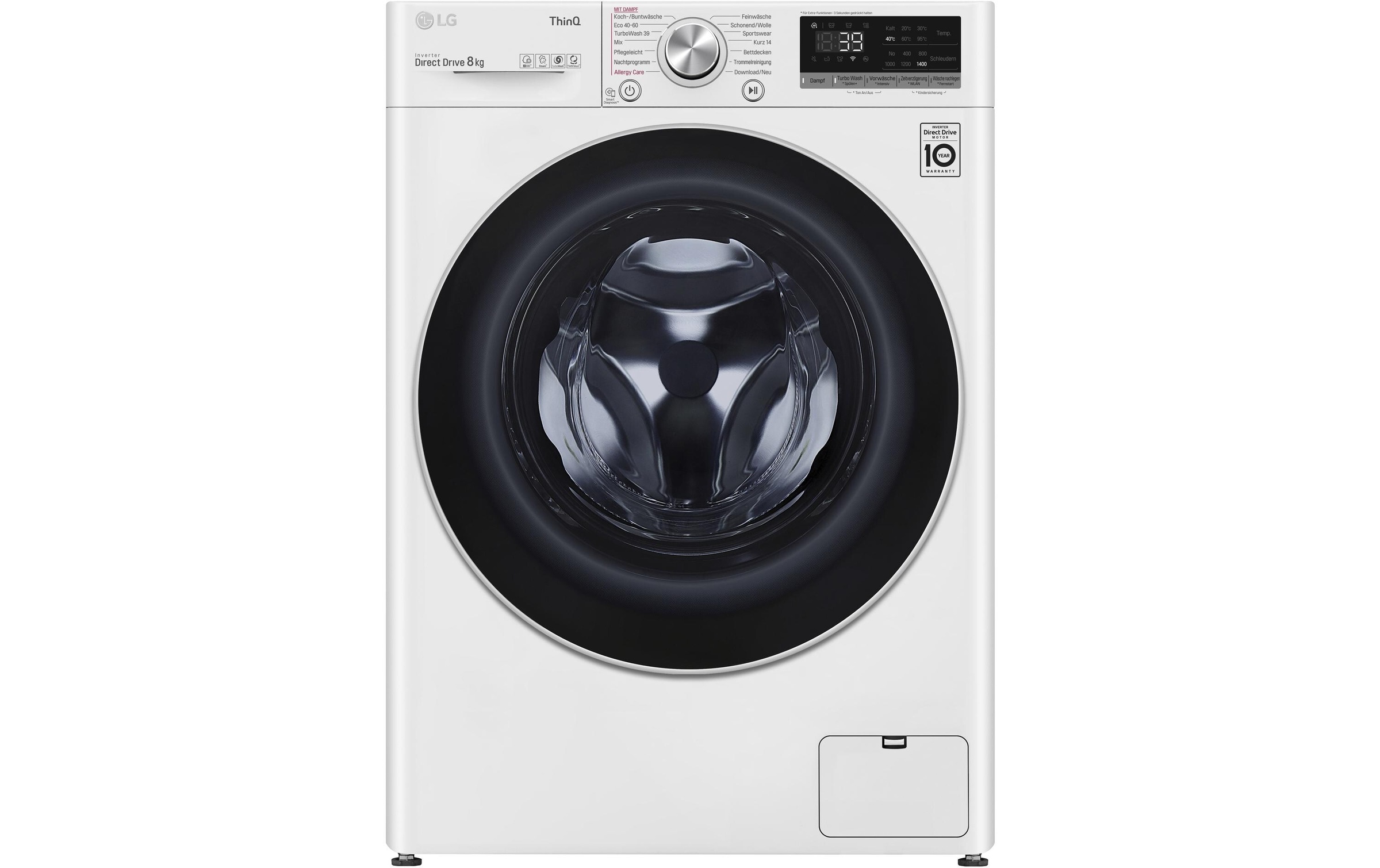 Image of LG Waschmaschine "F4WV708P1E, Links" 8 kg 1300 U/min