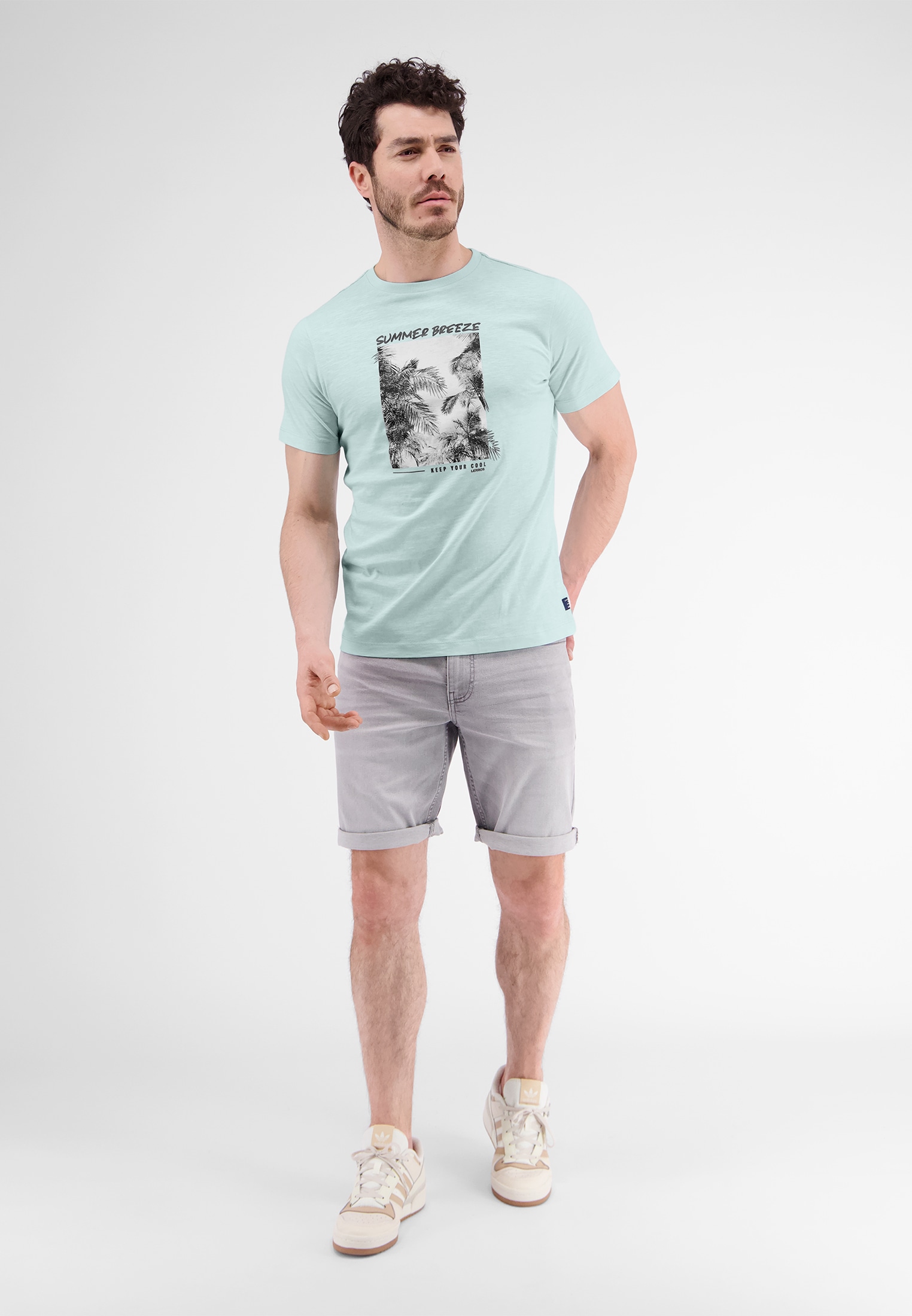 LERROS T-shirt »T-Shirt mit Fotoprint«