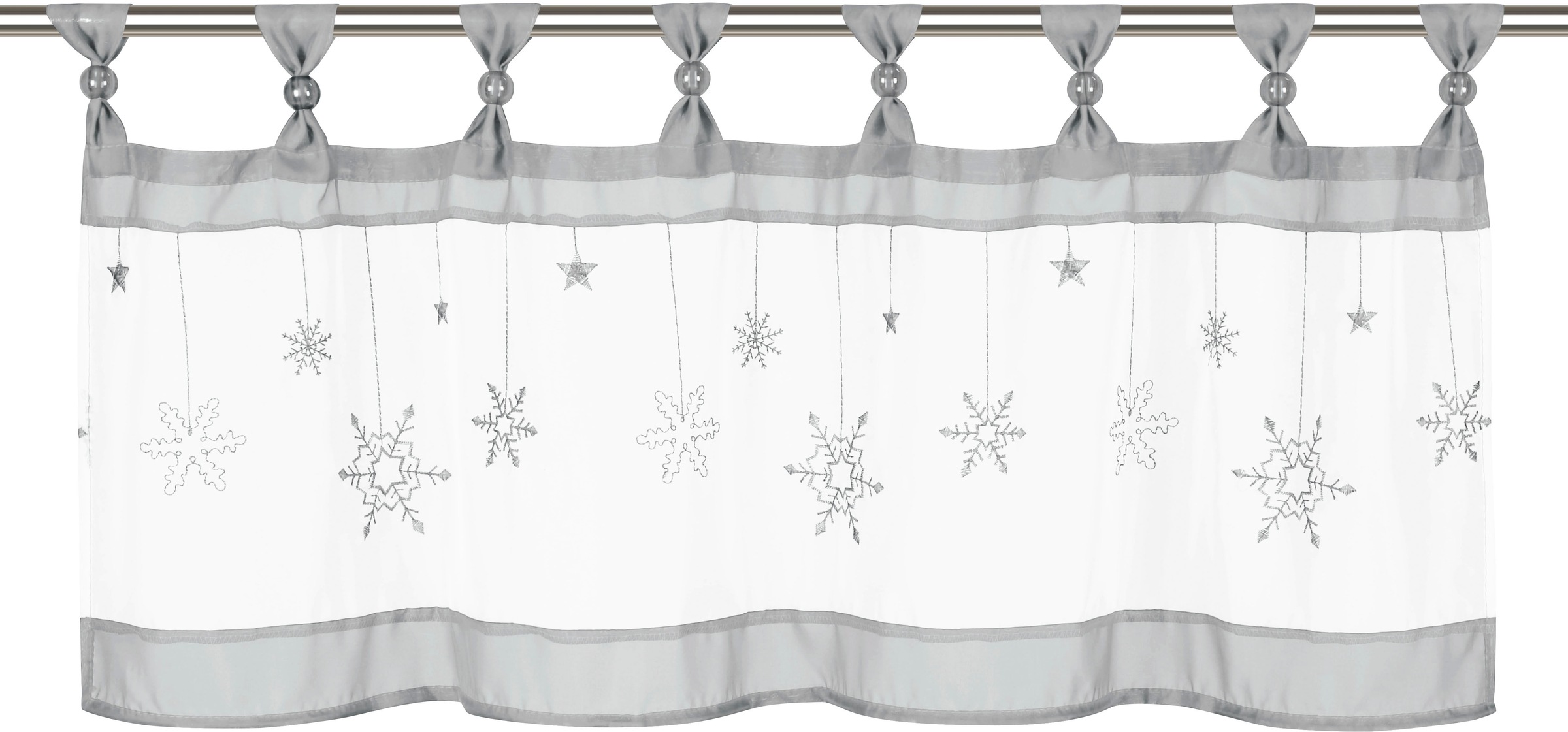 Image of my home Scheibengardine »Schneeflocke«, (1 St.), Transparent, Voile, Polyester bei Ackermann Versand Schweiz