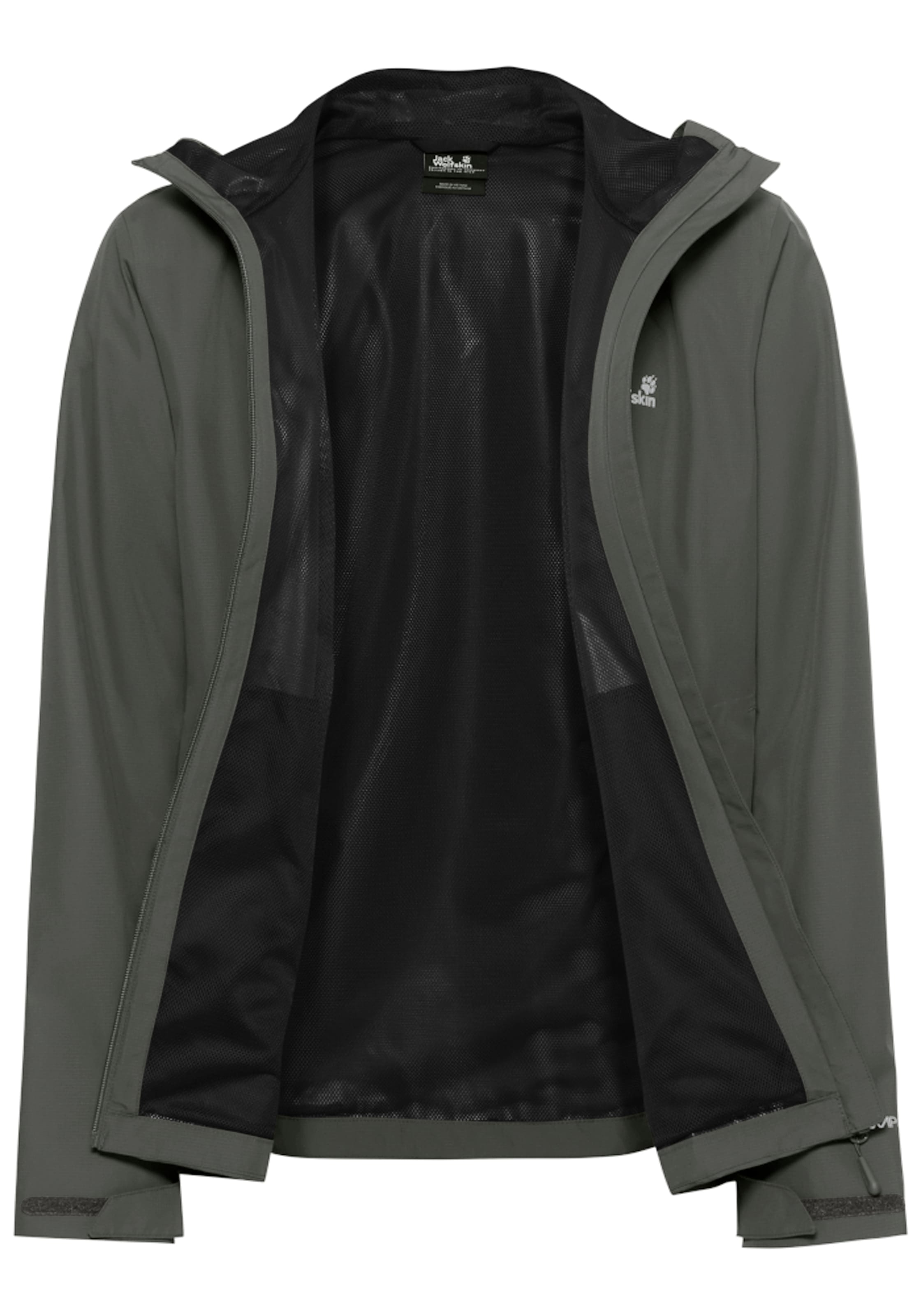 Jack Wolfskin Veste de pluie »OUTROVERT 2L JKT M« avec capuche avec capuche, respirant, imperméable
