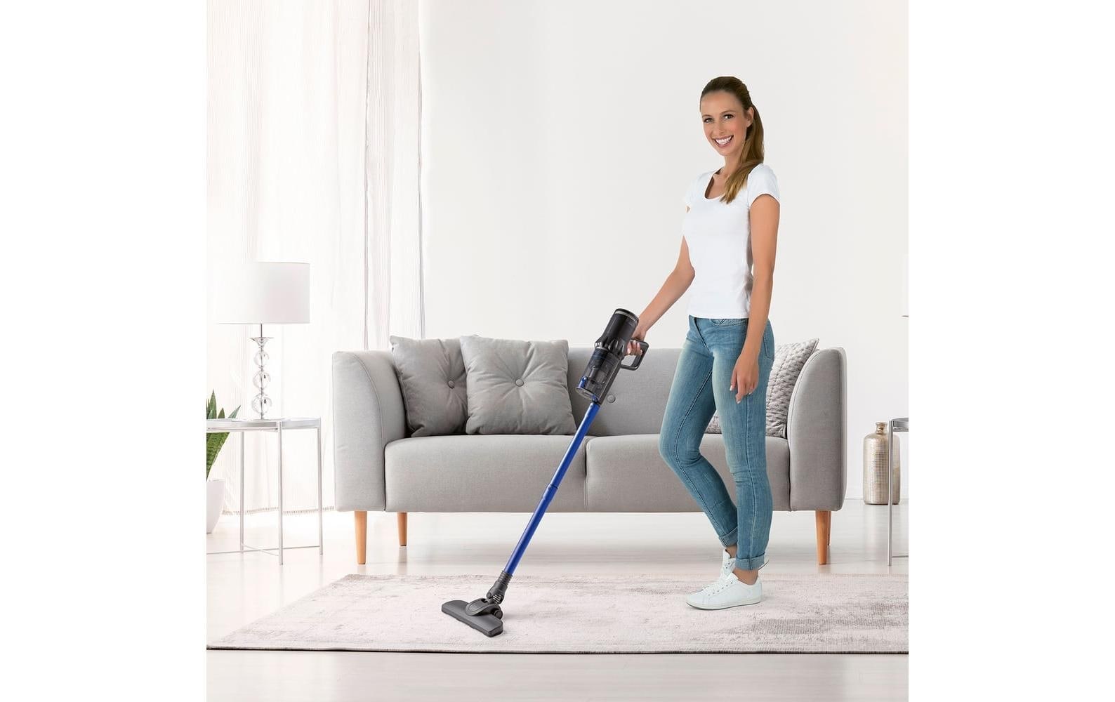 CLEANmaxx Akku-Hand-und Stielstaubsauger »Blau/Grau«