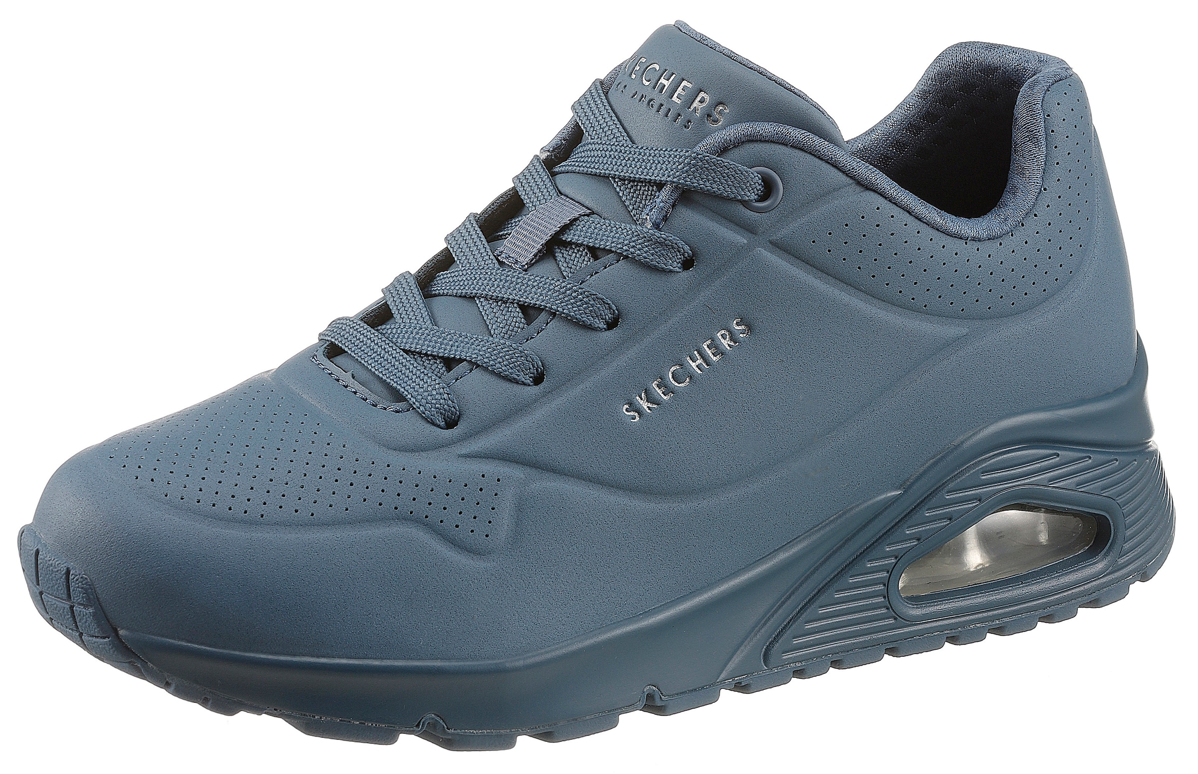 Image of Skechers Wedgesneaker "Uno - Stand on Air" Freizeitschuh, Halbschuh, Schnürschuh mit feiner Perforation