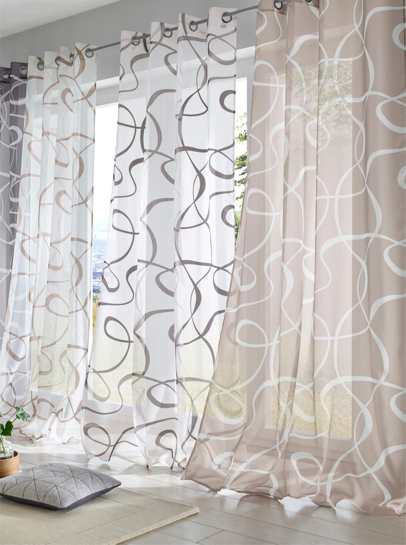 Image of heine home Gardine Ösen 2 Stk. tlg.