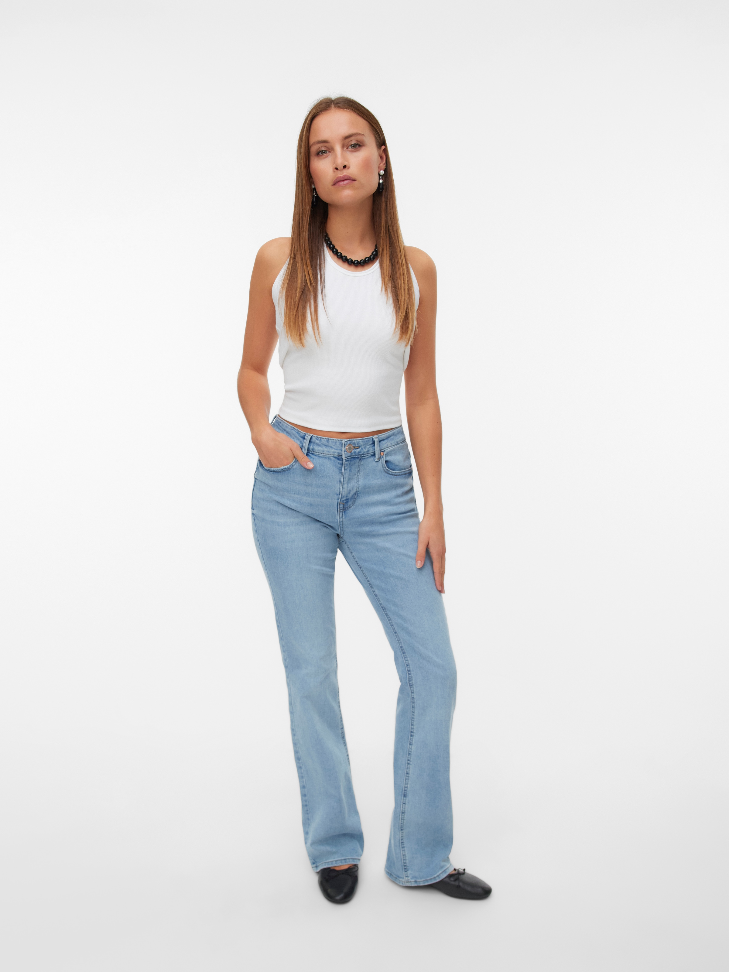 Vero Moda Jeans bootcut »VMFLASH MR FLARED POCKET JNS RA3043 NOOS«