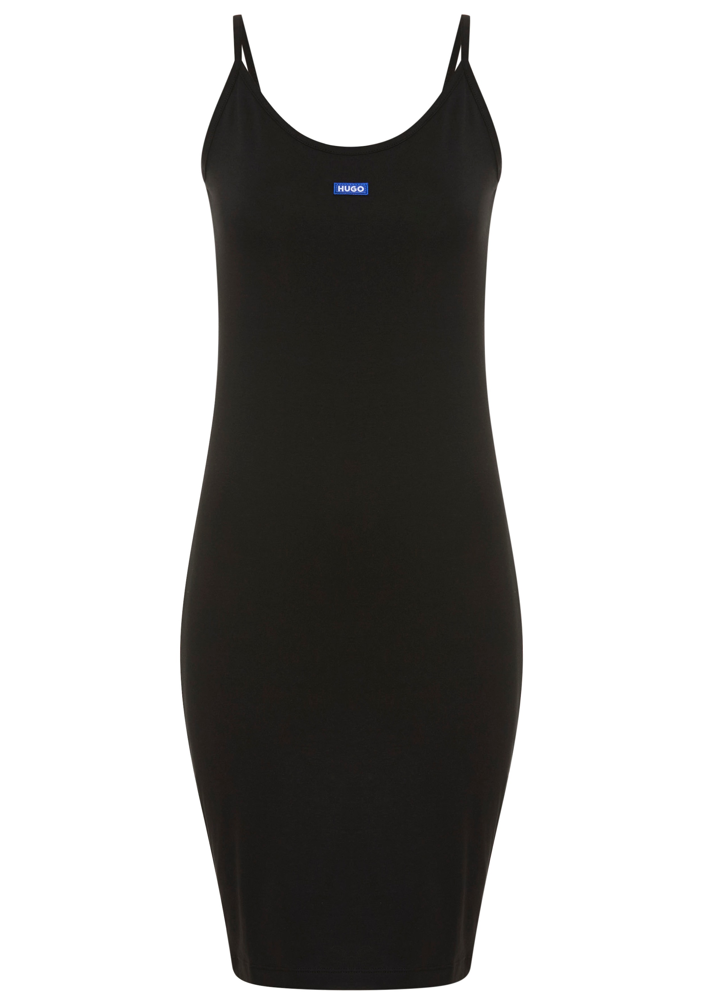 HUGO Robe spaghetti »Narya« en jersey stretch, coupe ajustée