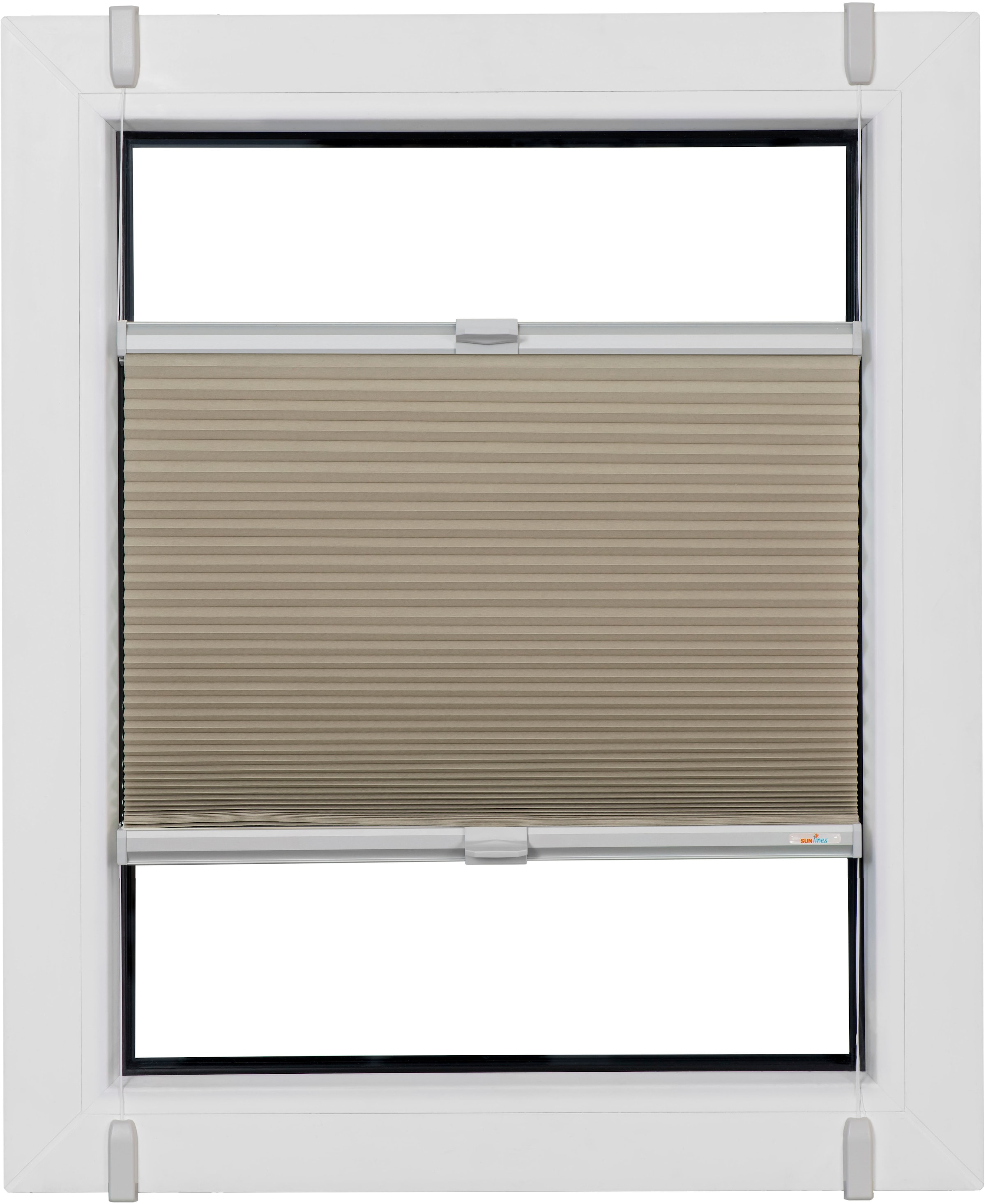 Image of sunlines Wabenplissee "One Size Style Honeycomb TL" blickdicht ohne Bohren verspannt Zubehörfarbe grau, zum Klemmen