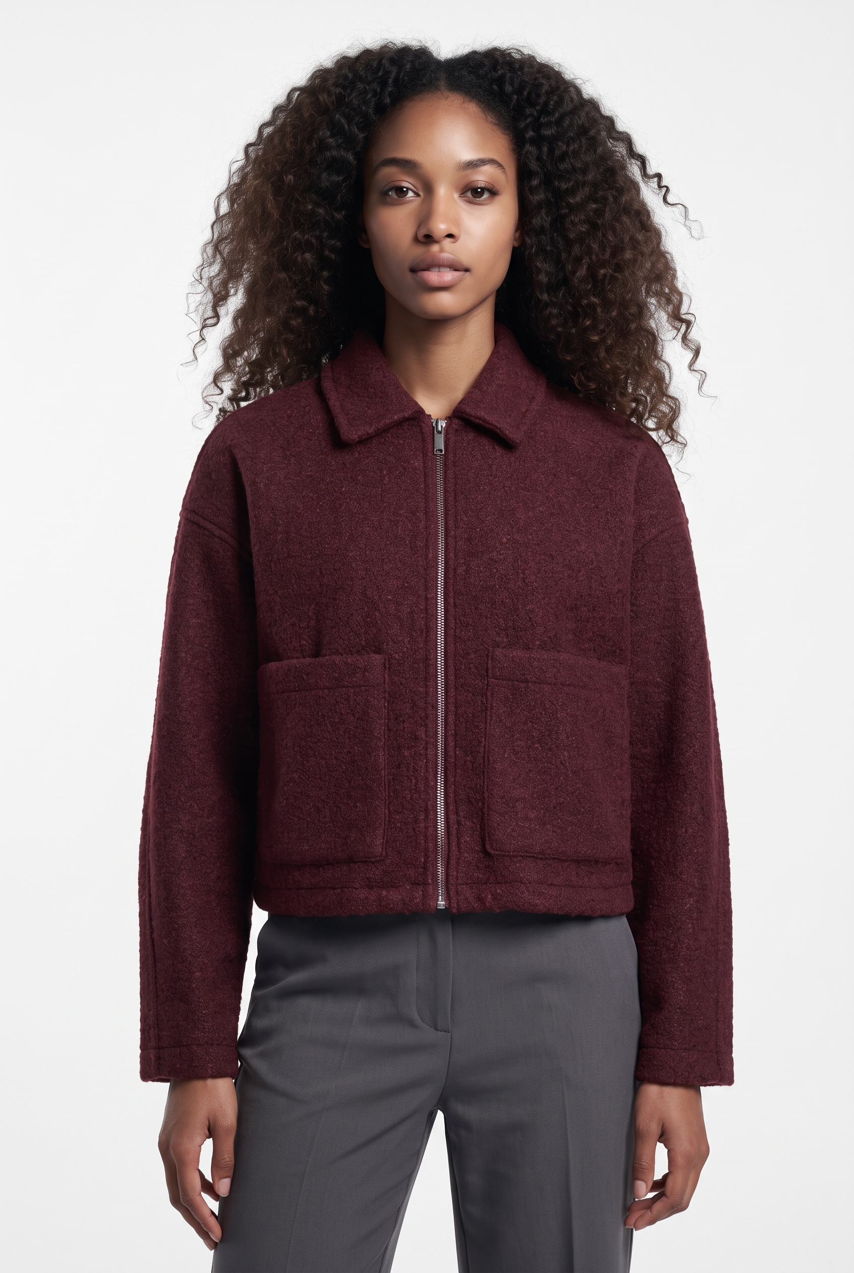 Image of Vila Kurzjacke "VIJADAS ZIPPER JACKET - NOOS" Kunstfaser