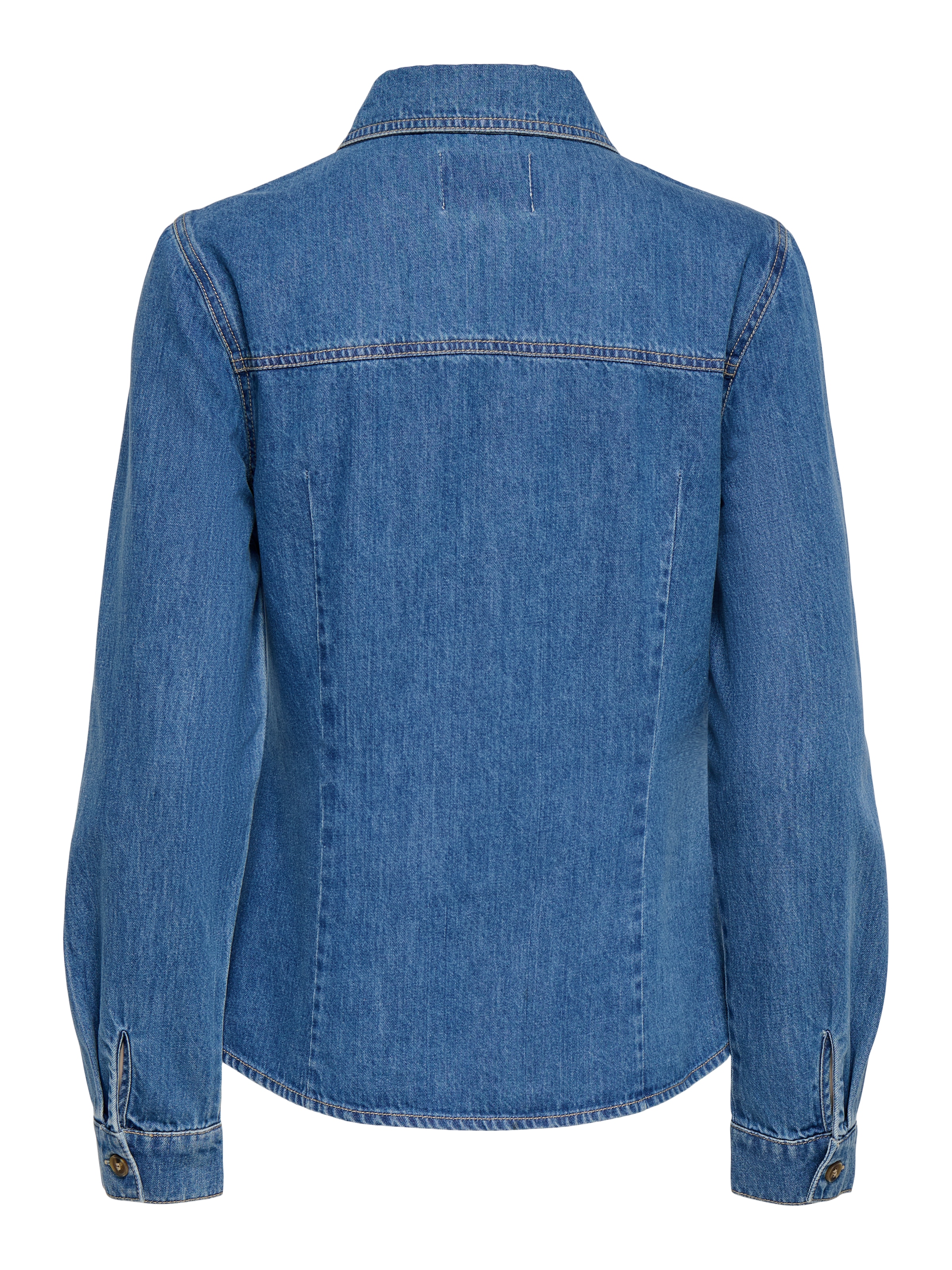 ONLY Blouse en jean »ONLUNA FITTED SHIRT DNM« coton, denim