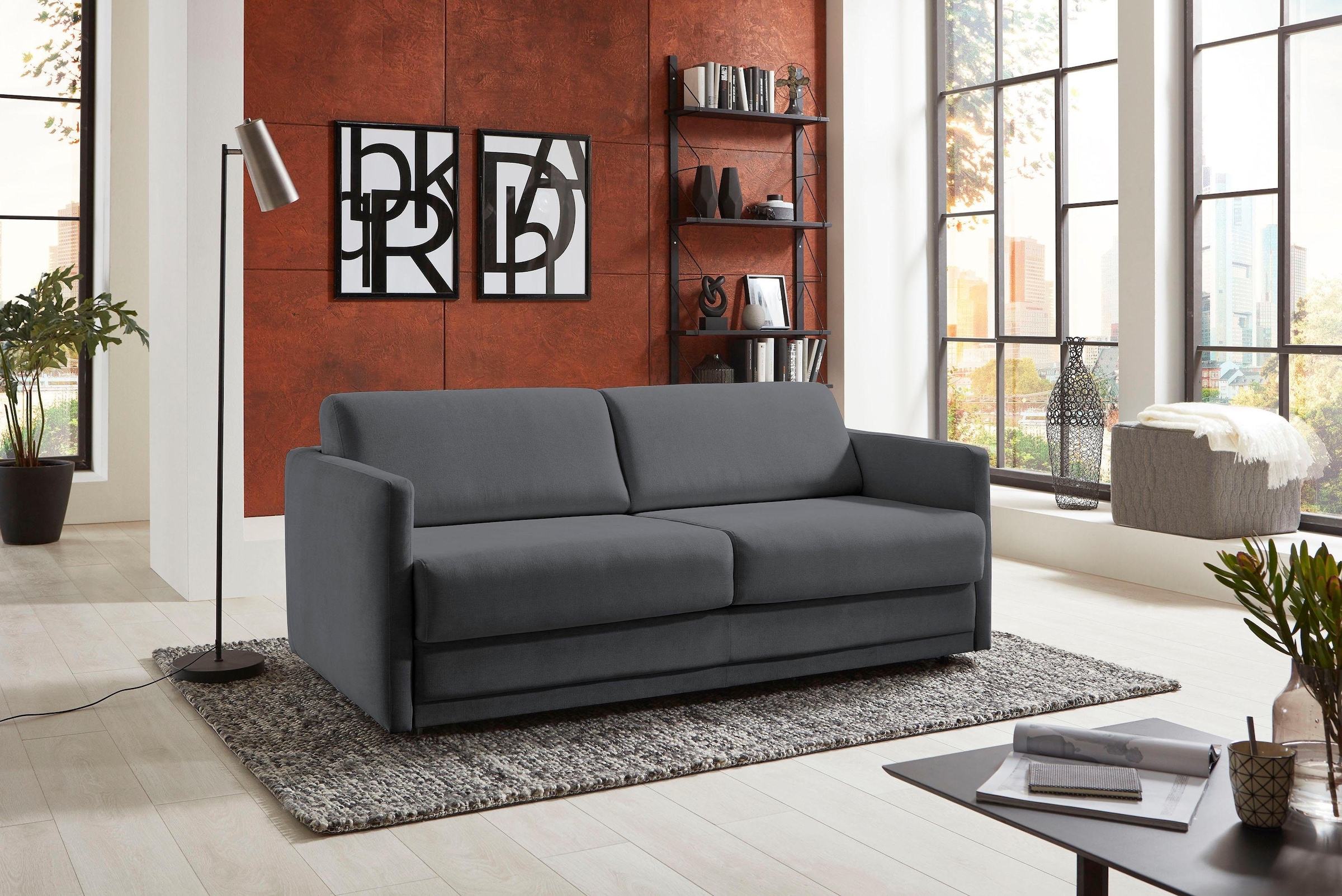Image of ATLANTIC home collection Schlafsofa "Limone, Dauerschläfer,B: 178cm, Liegefläche: 140 x 200cm,inkl Matratze" für Dauerschläfer geeignet inklusive hochwertige Matratze