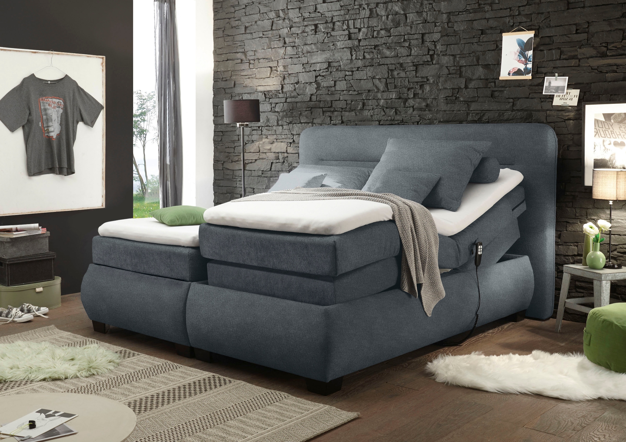 ED EXCITING DESIGN Lit boxspring »Evolution« inkl. Motor und Topper