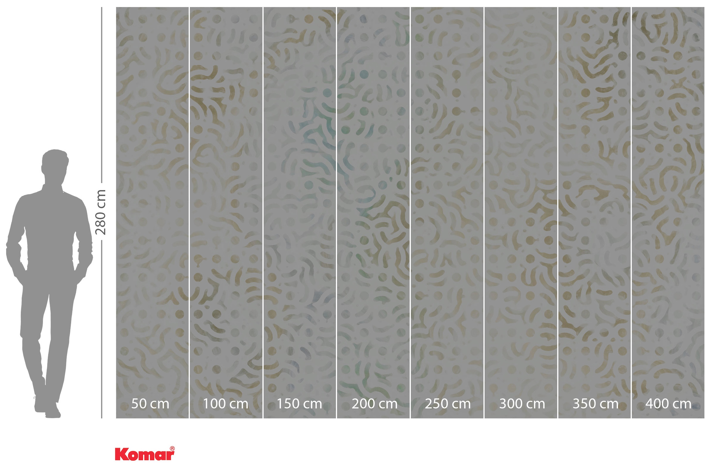 Komar Vliestapete »Digitaldruck Vlies - Unique - Grösse 400 x 280 cm«, bedruckt, Wohnzimmer, Schlafzimmer