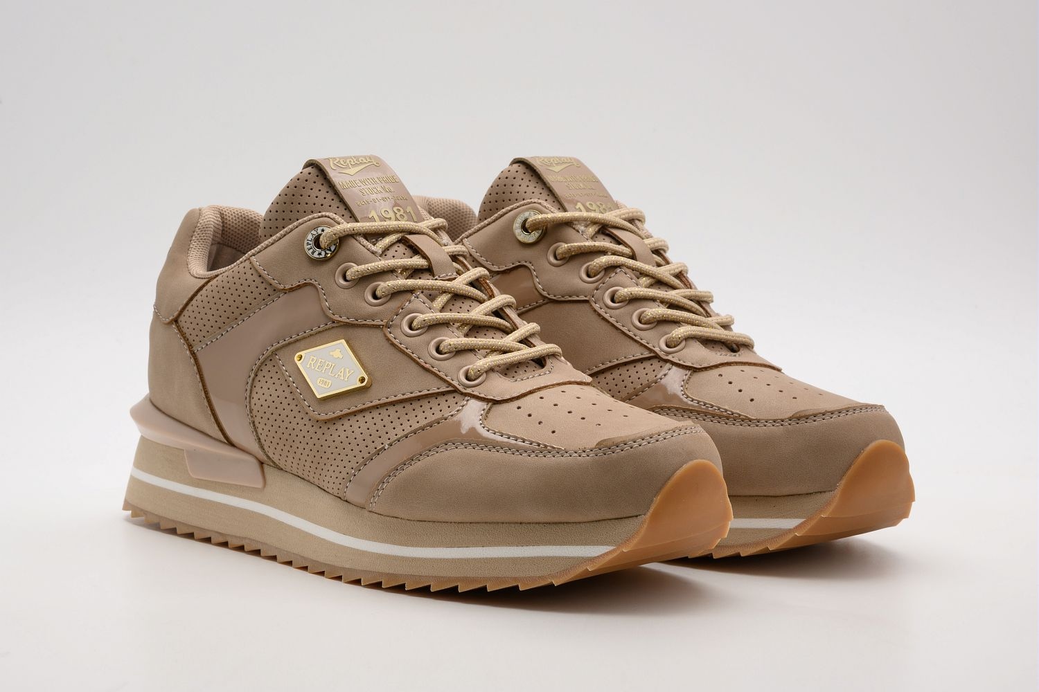 Image of Replay Plateausneaker "PENNY HYPE" Freizeitsneaker, Schnürschuh, Halbschuh mit Metallic-Details