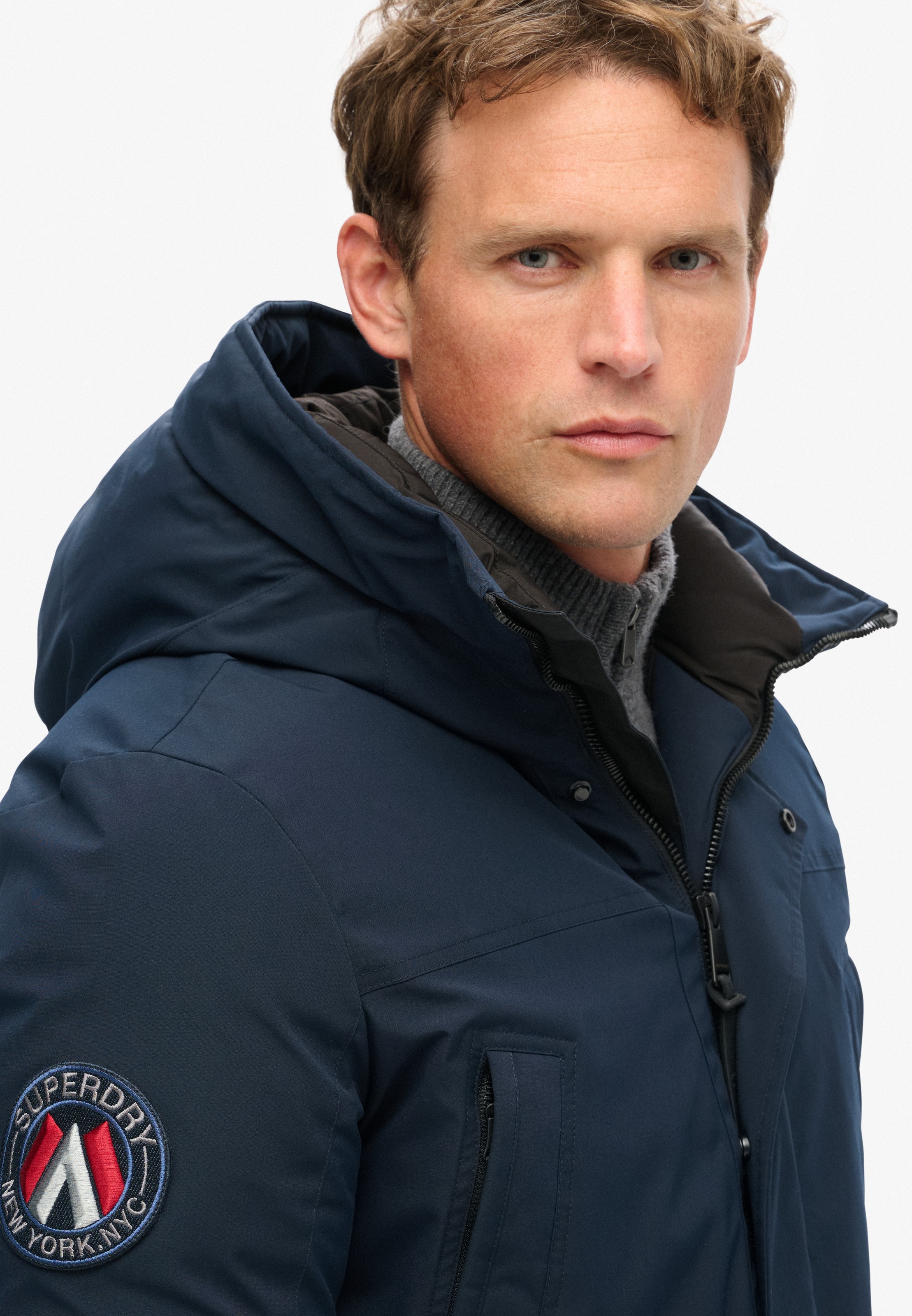 Superdry Steppjacke »City Padded Parka Jacket« mit Kapuze