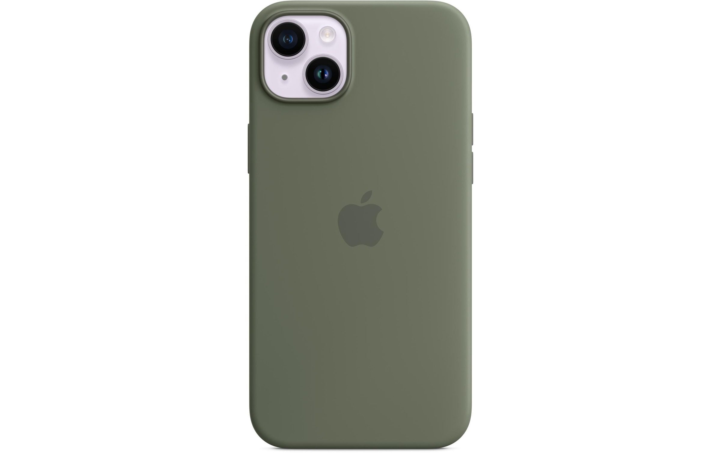 Apple Smartphone Silikon Case mit MagSafe, iPhone 14 Plus, Olive
