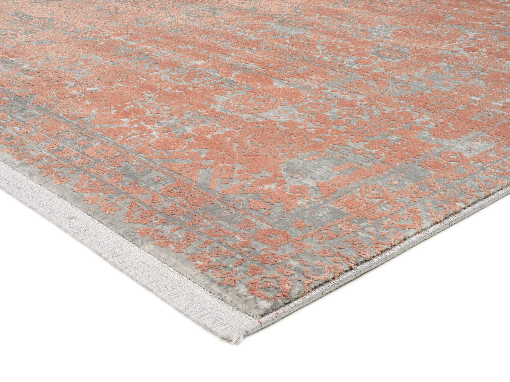 OCI DIE TEPPICHMARKE Tapis »COLOUR TADI« Rectangulaire 8 mm Höhe Glanz Viskose, mit Fransen, Hoch Tief Struktur, Vintage, Wohnzimmer