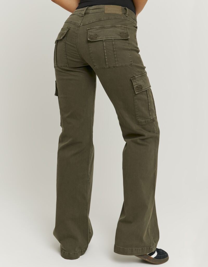Tally Weijl Pantalon bootcut »SPACOWELLE«  Baumwollmischung, im Cargo-Stil mit seitlichen Taschen