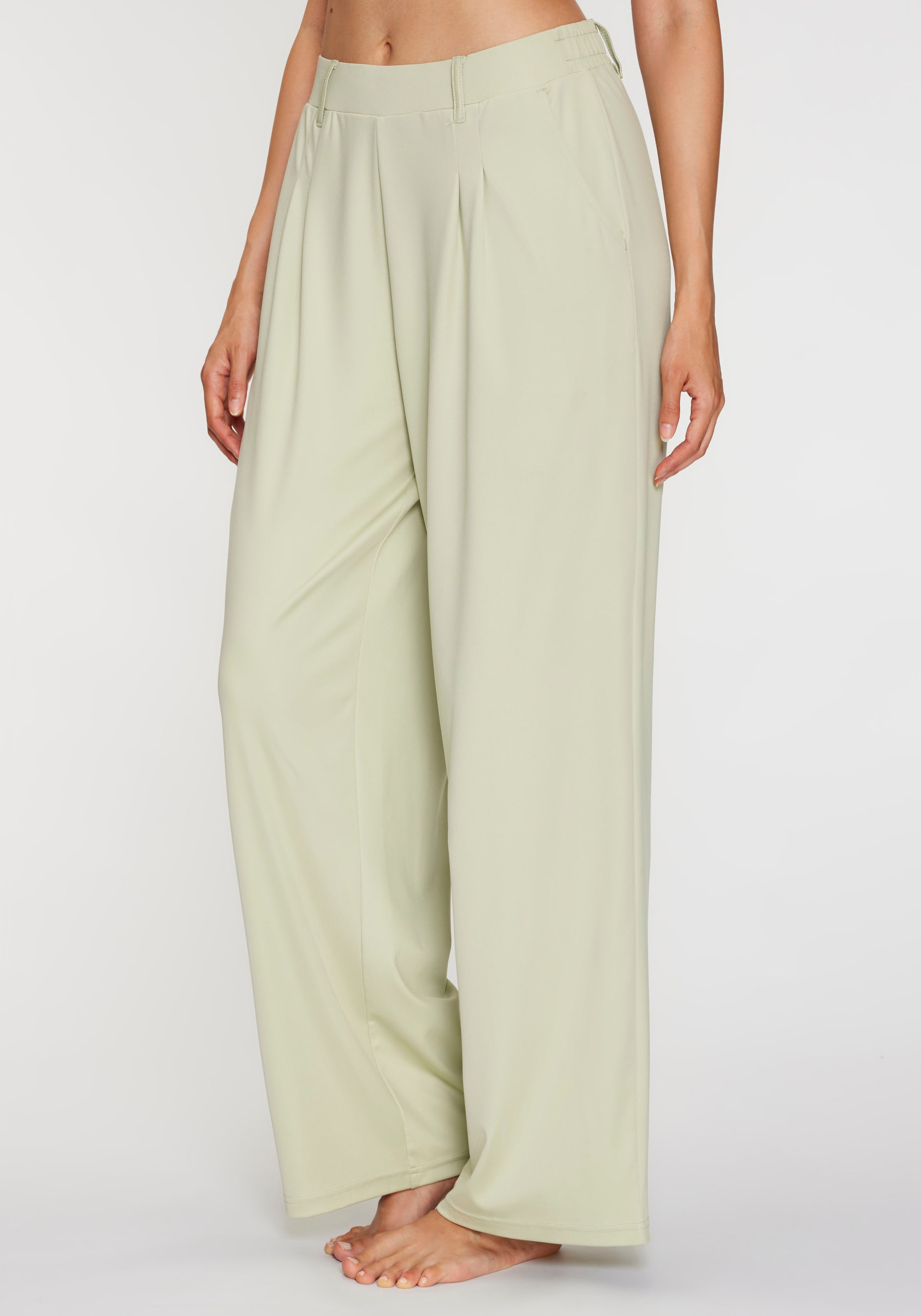 H.I.S Palazzohose  mit weitem Bein und kleinen Falten am Bündchen, Loungewear