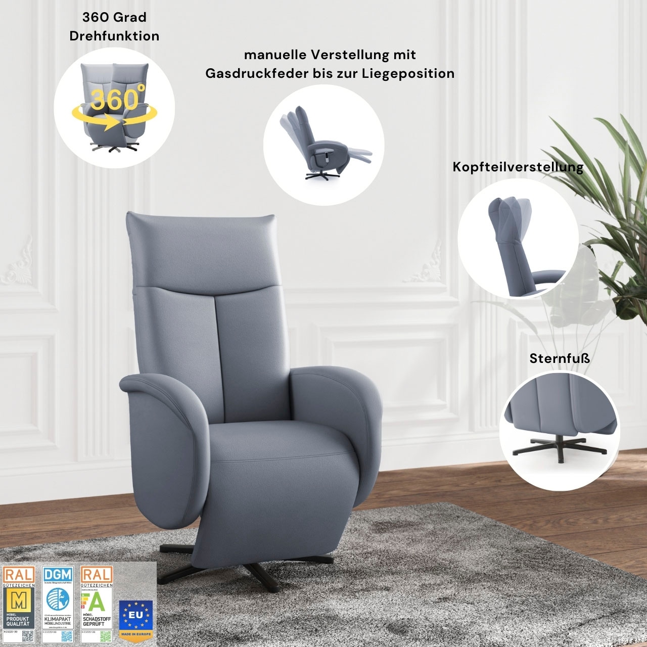 sit&more TV-Sessel »Zora« wahlweise mit Aufstehhilfe, 2 Motoren und Akku