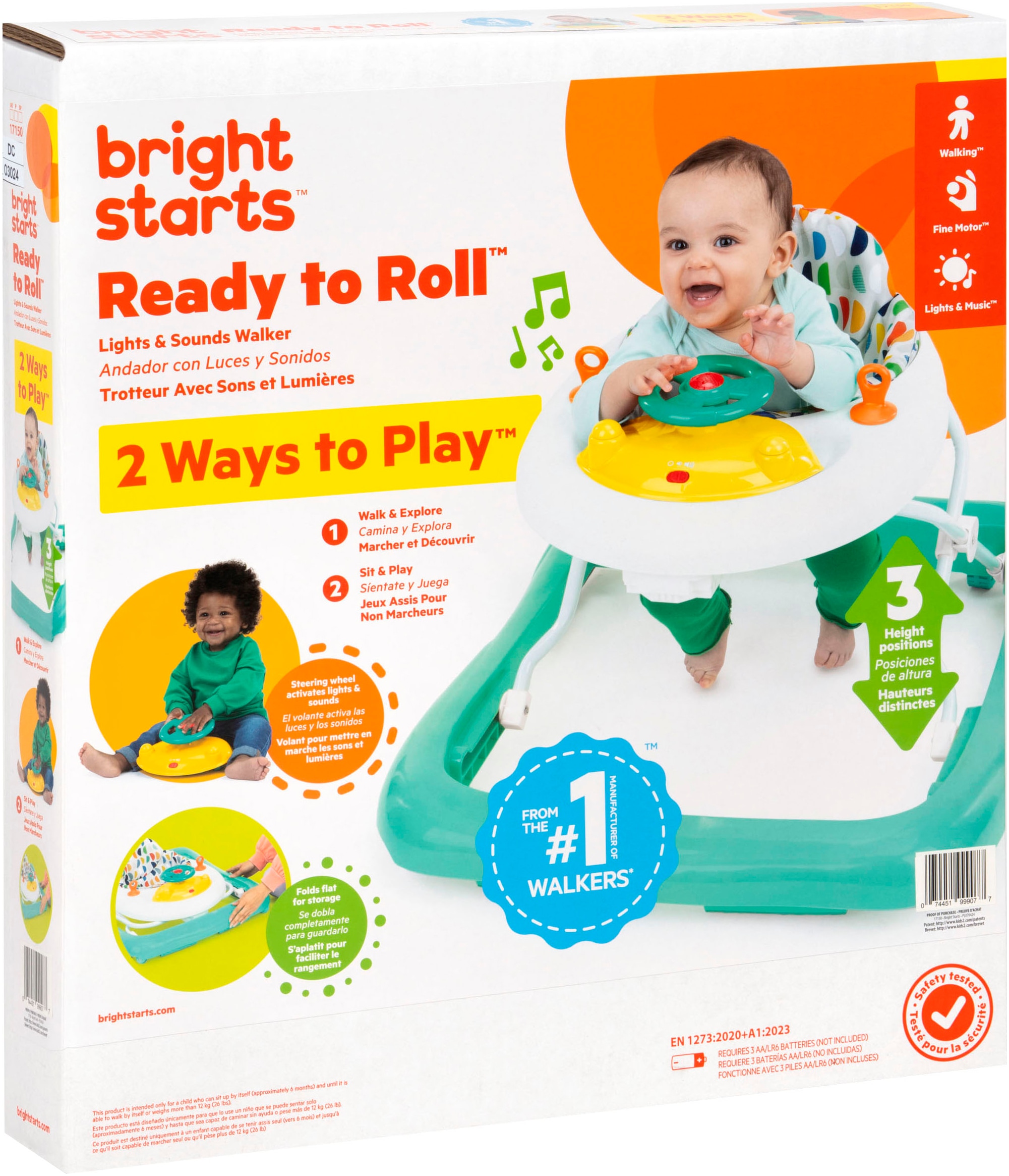 Bright Starts Trotteur »Ready to Roll  Lights & Sounds Walker« mit Licht- und Soundeffekt