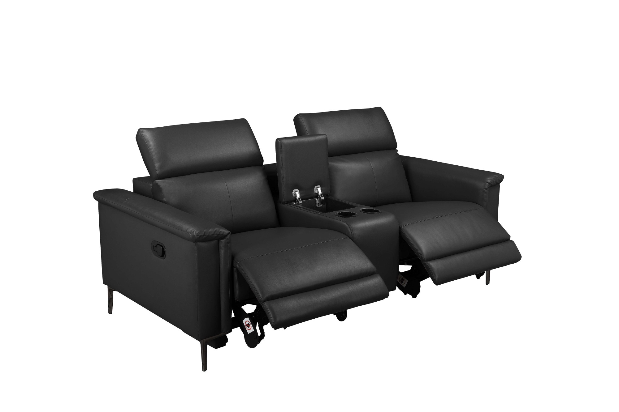 GOODproduct 2-Sitzer »LUND, Naturleder, Kinosofa, Relaxfunktion, TV-Sessel, man./elektrisch« elektr. mit USB-A, Kopfteilverstellung, Getränhalter u. Staufach