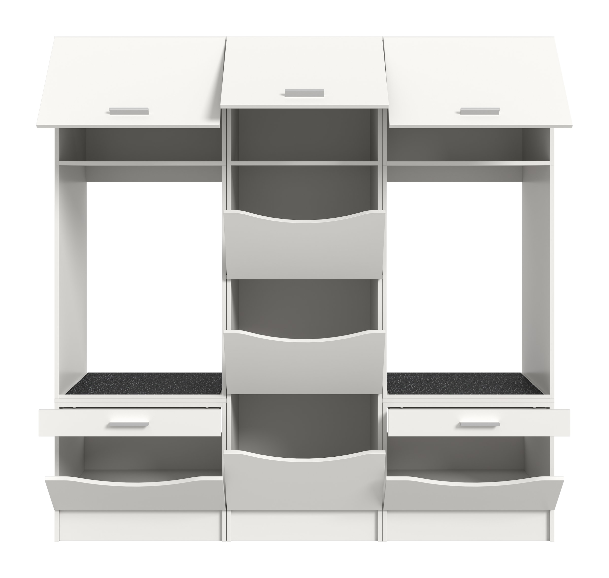 welltime Set d'armoires multi-usages »FALAS, TOPSELLER!, 3-teilig, Hauswirtschaftsraum Set, Breite 192 cm« 2x Waschmaschinenumbau- & 1x Wäscheschrank, 