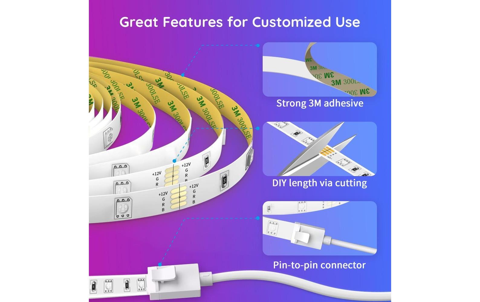 Govee LED-Streifen »Smart Wi-Fi + Blue 10m«
