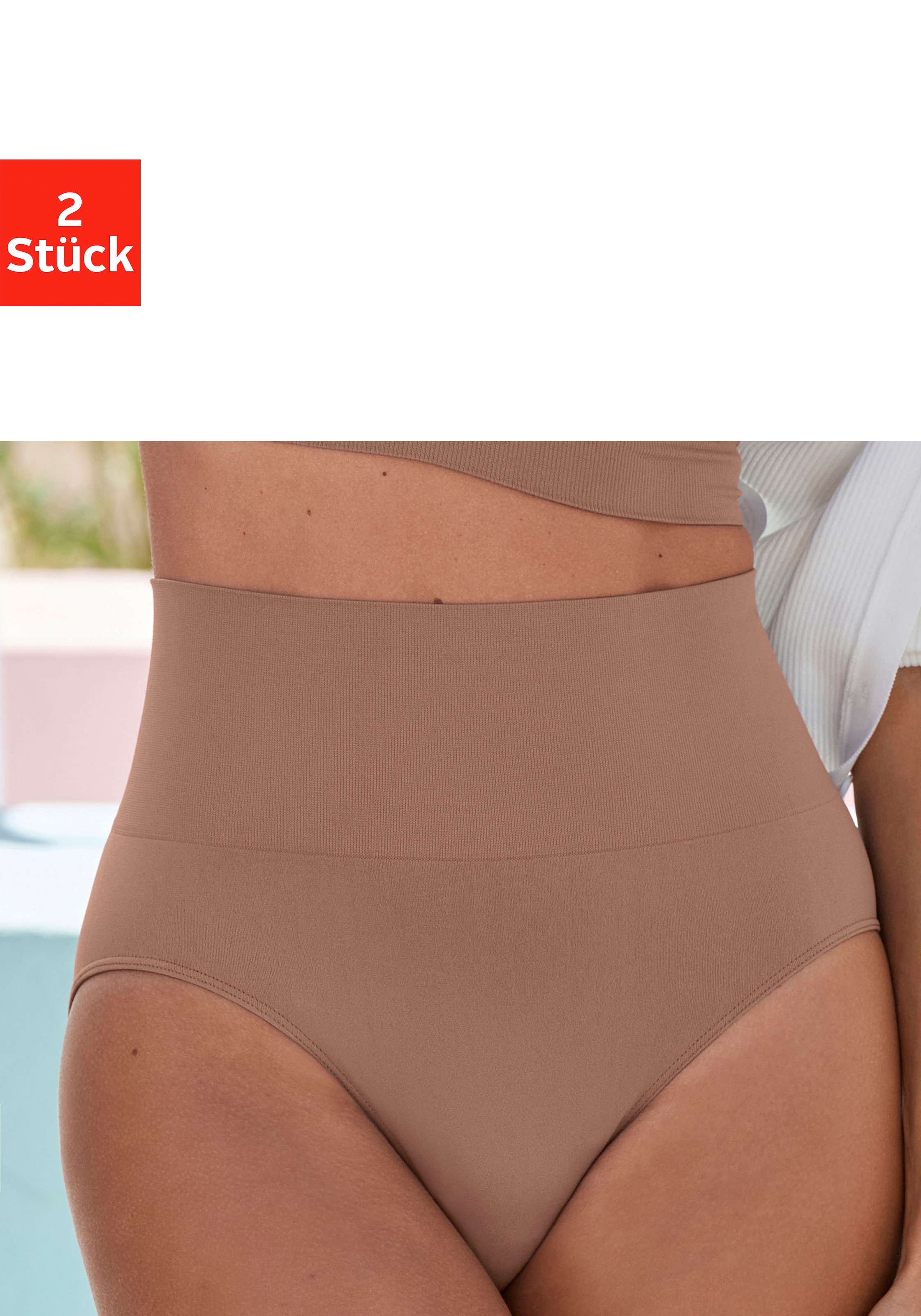 Image of Nuance by Lascana Taillenslip ", Bauch-weg-Slip, Shaping Slip" Packung, 2 Stk. seamless, ohne Nähte, mit leichtem Shaping Effekt