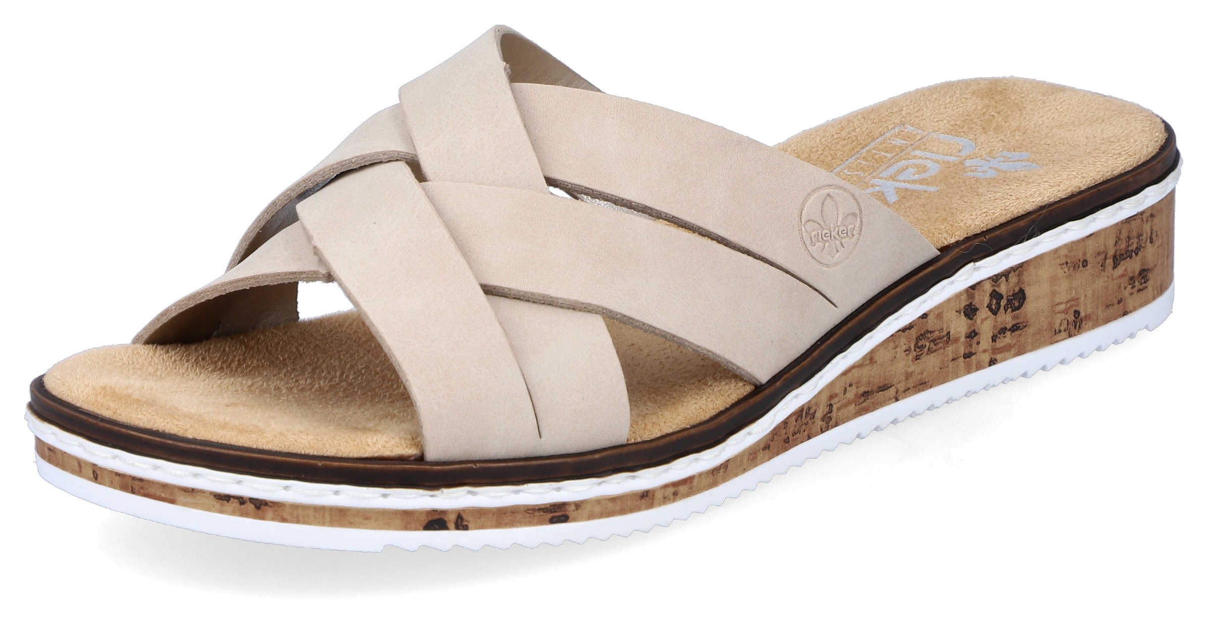Image of Rieker Pantolette, mit Keilabsatz in Kork-Optik bei Ackermann Versand Schweiz