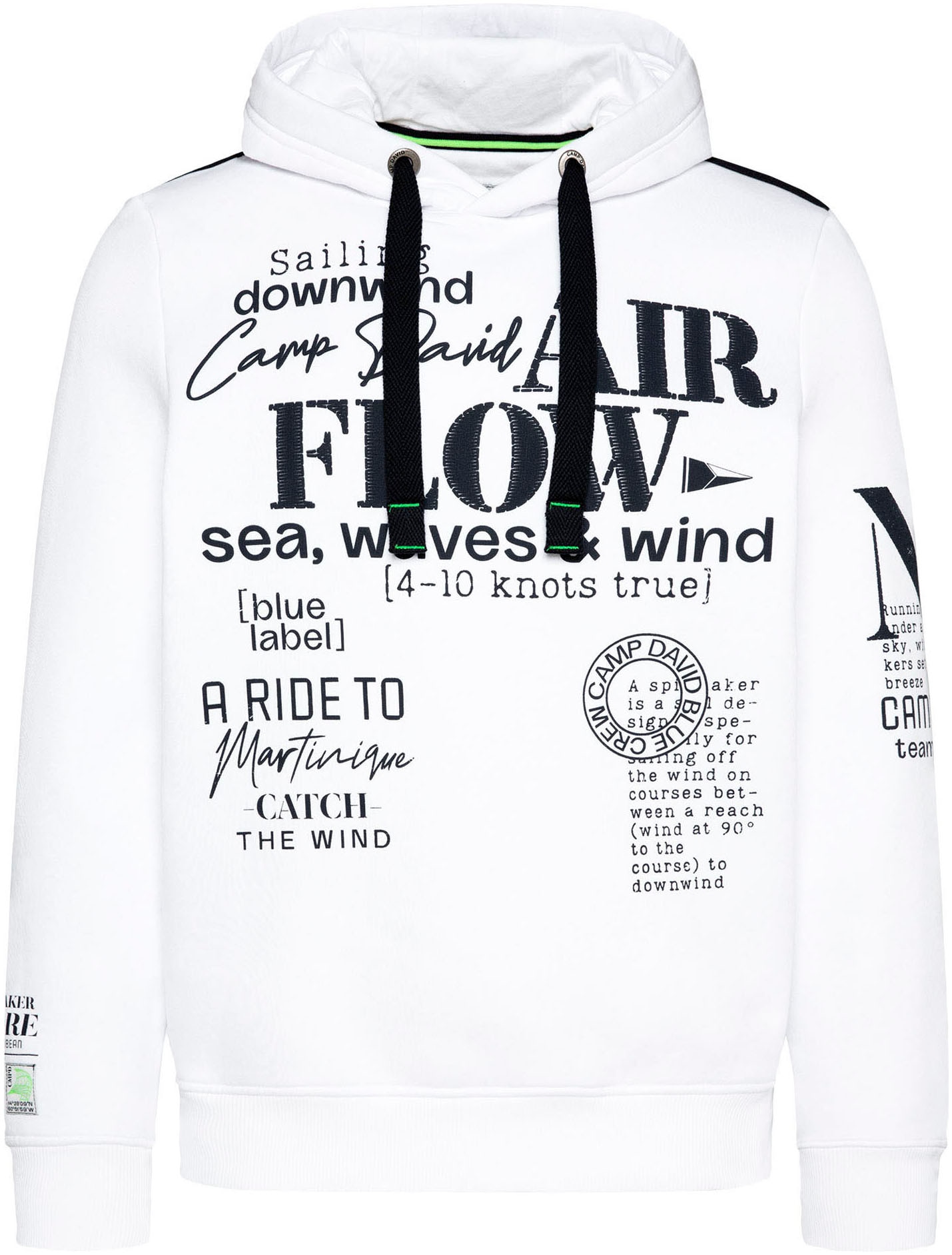 CAMP DAVID Hoodie, mit Logo-Prints