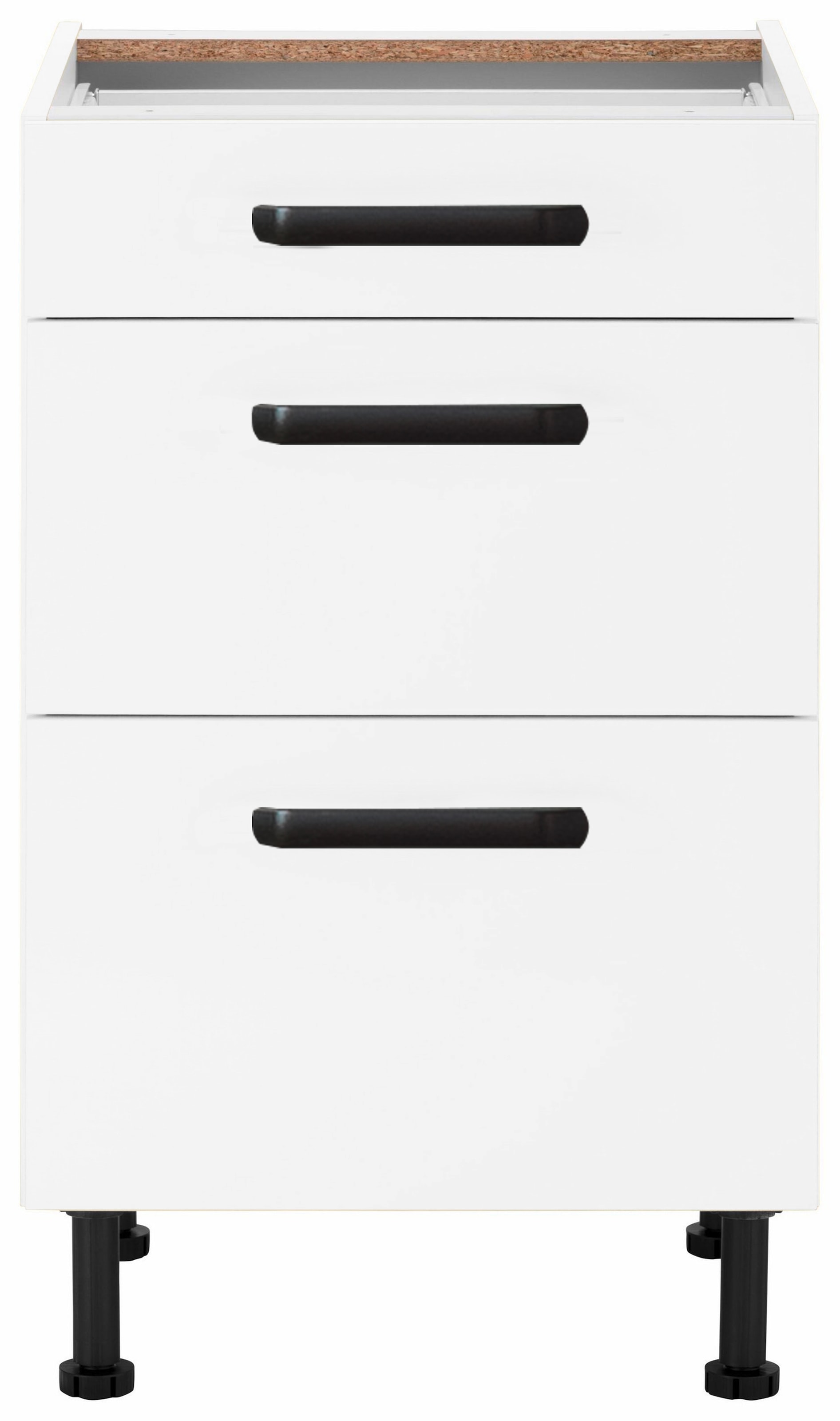 wiho Küchen Unterschrank »Simi«, Soft-Close-Funktion in Schubkästen und Auszügen, verstellbare Füsse