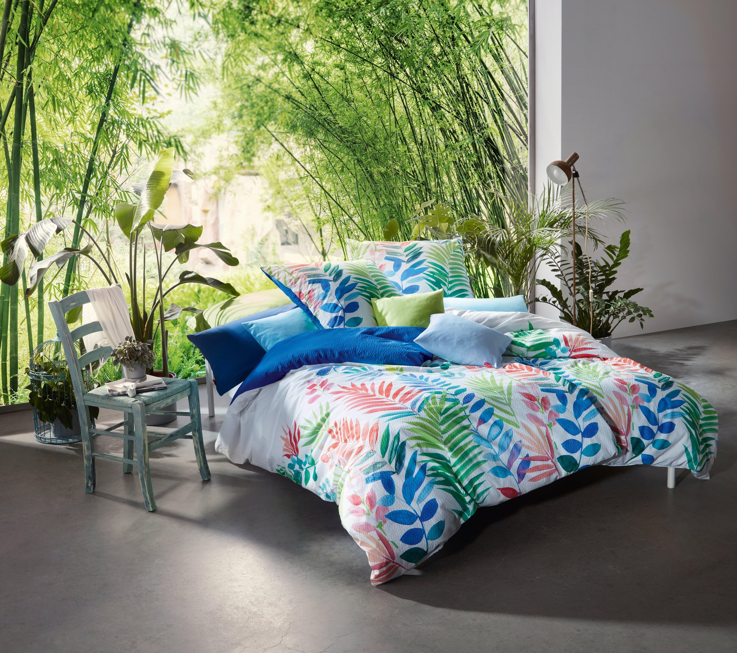 Image of fleuresse Wendebettwäsche »Bali D 4074«, (2 tlg.), Florales Farbenspiel bei Ackermann Versand Schweiz