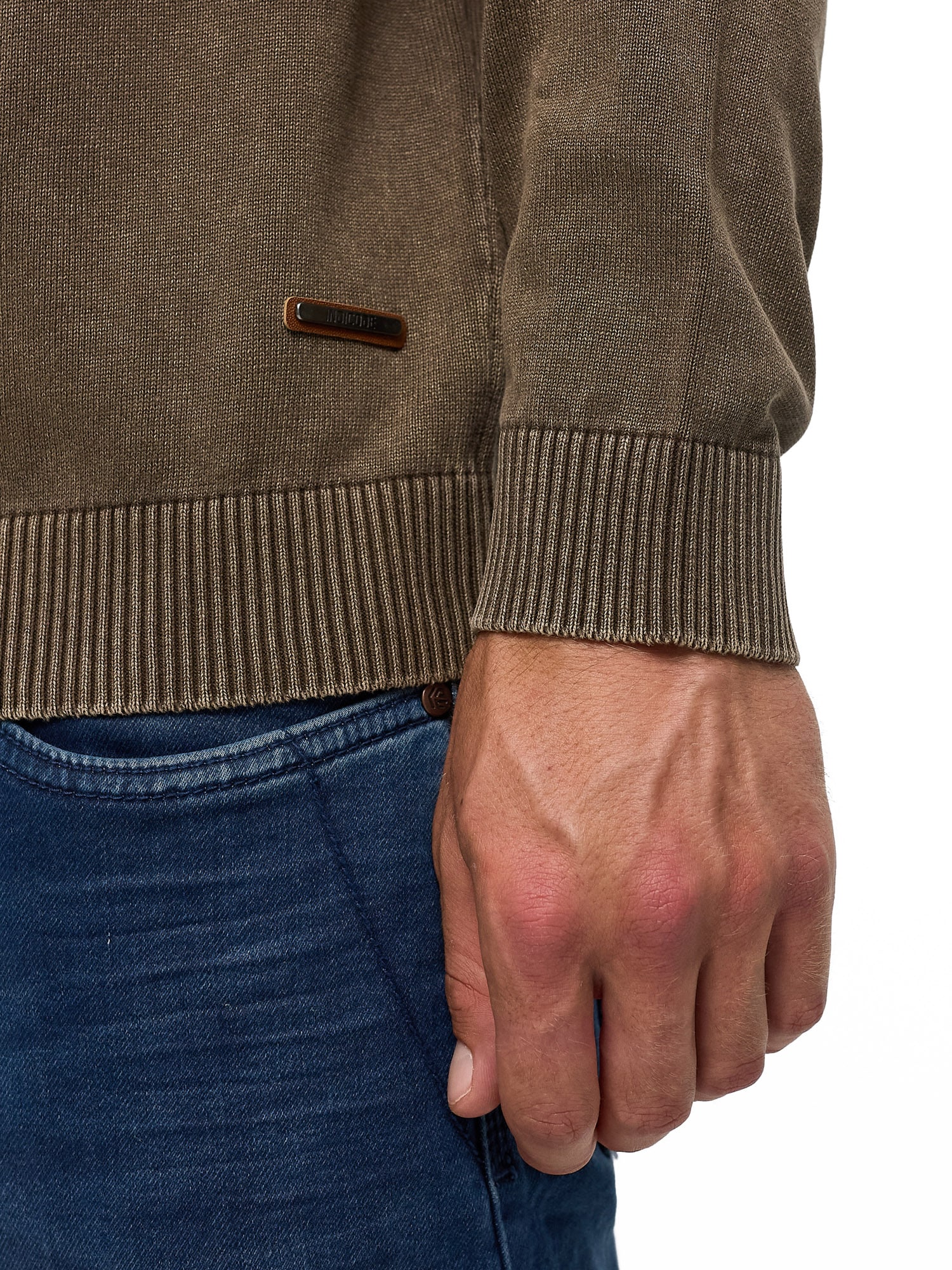 Indicode Pull à col rond »INArkmill o-neck« coton, coupe régulière