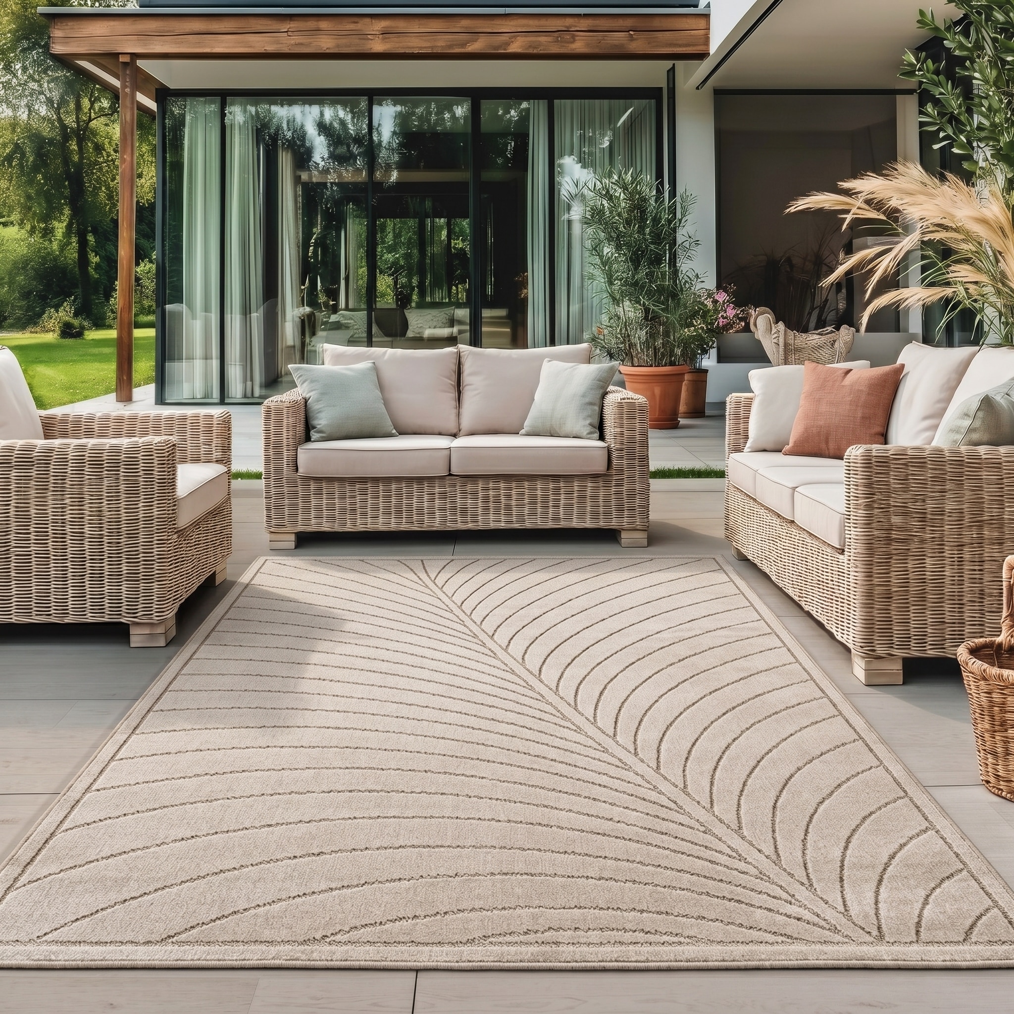 Image of Ayyildiz Teppiche Outdoorteppich "NOVA 1204, auch als Läufer und Rund" rechteckig 8 mm Höhe Material aus schmutzabweisendem Polypropylen, In-/Outdoor geeignet