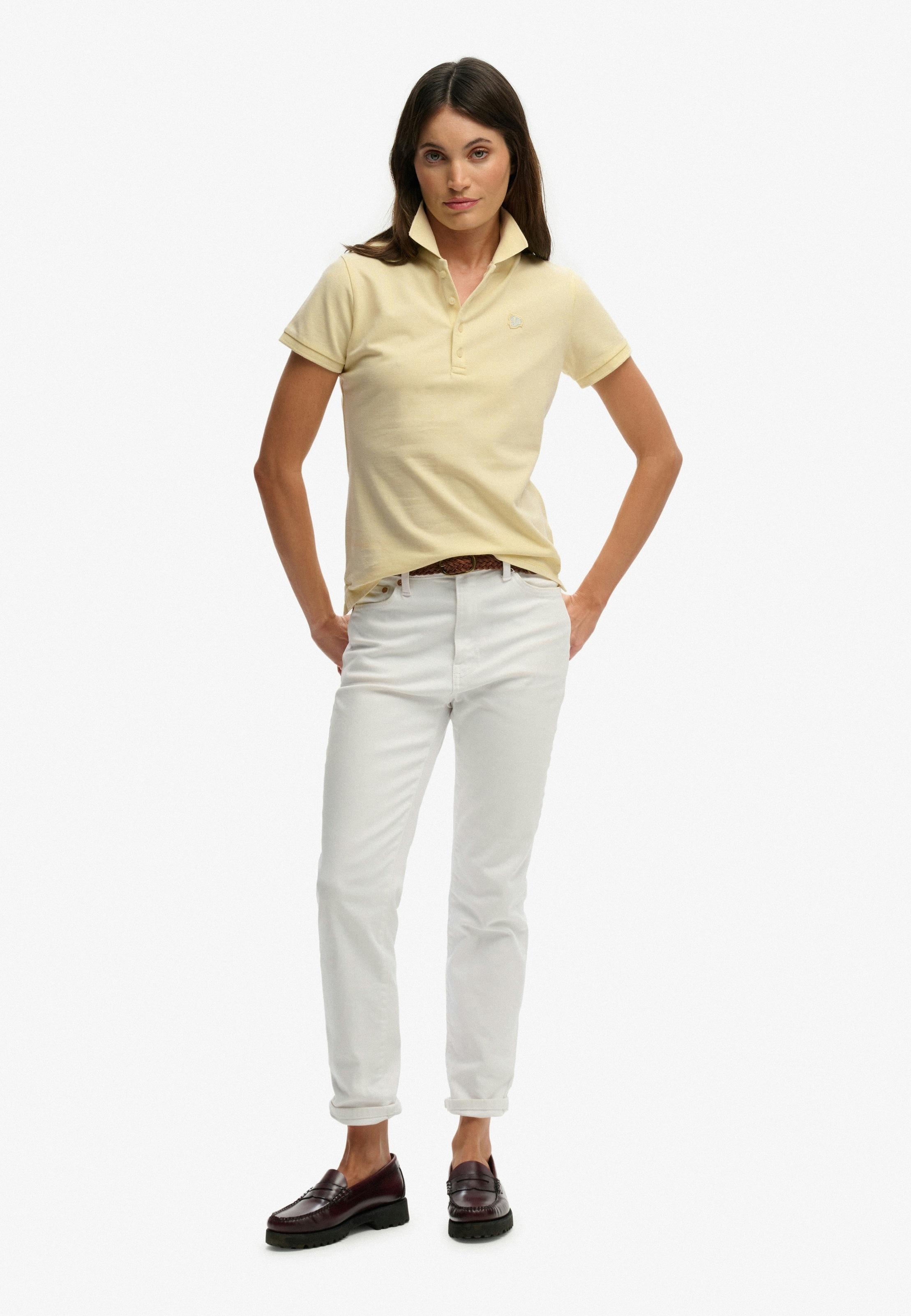 Superdry Poloshirt »HERITAGE SLIM FIT POLO« mit klassischem Polokragen, aus Baumwollmischung, in Single Jersey