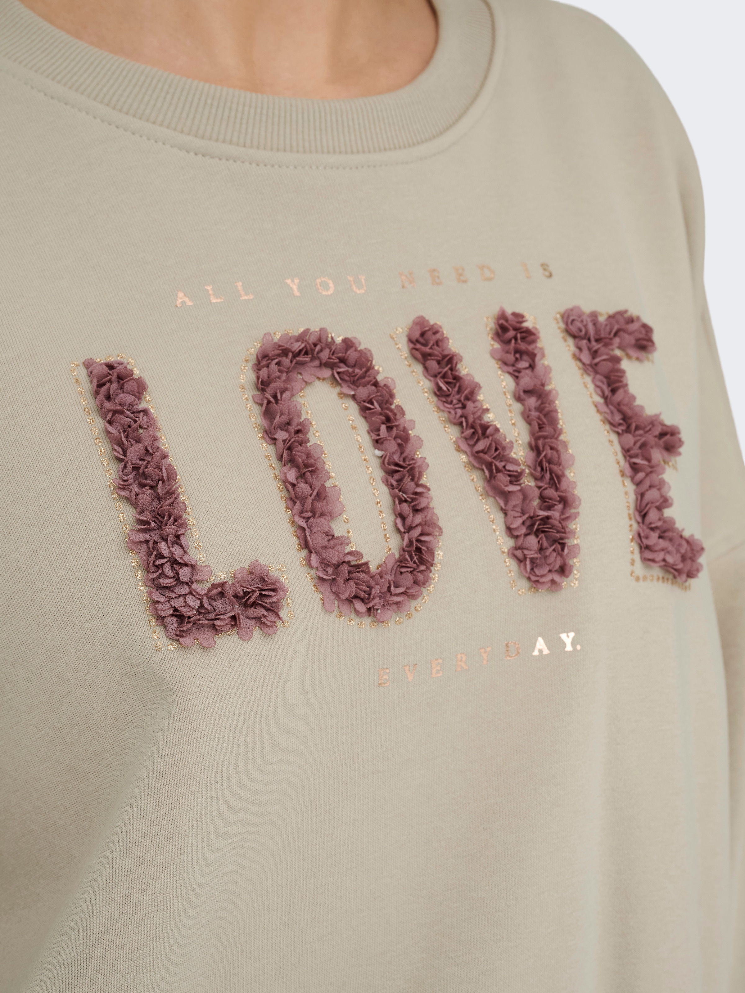 ONLY Pull »ONLKIARA L/S O-NECK CHIFFON MIX SWT«
