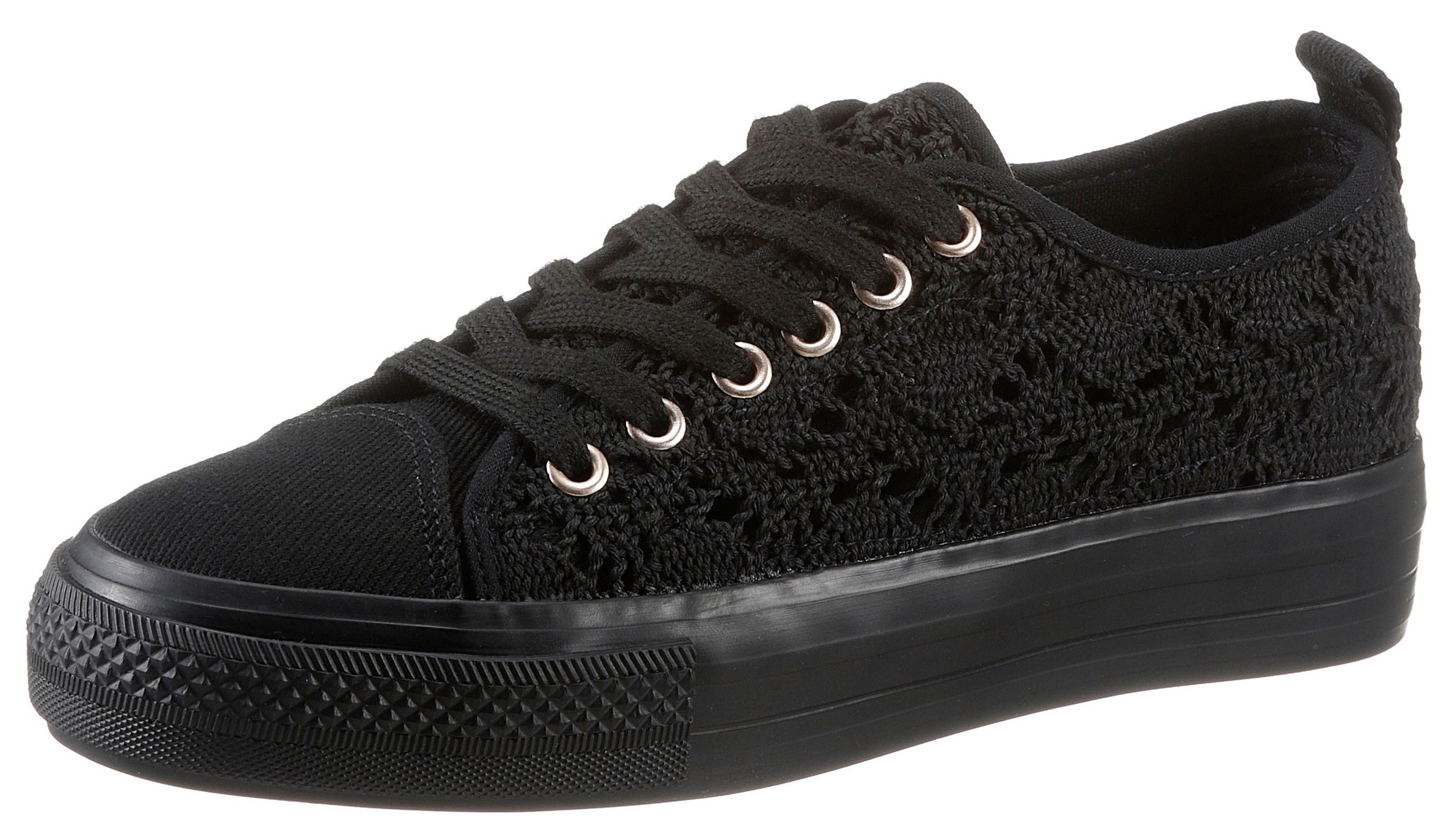 Image of CITY WALK Plateausneaker, in gehäkelter Optik, vegan bei Ackermann Versand Schweiz