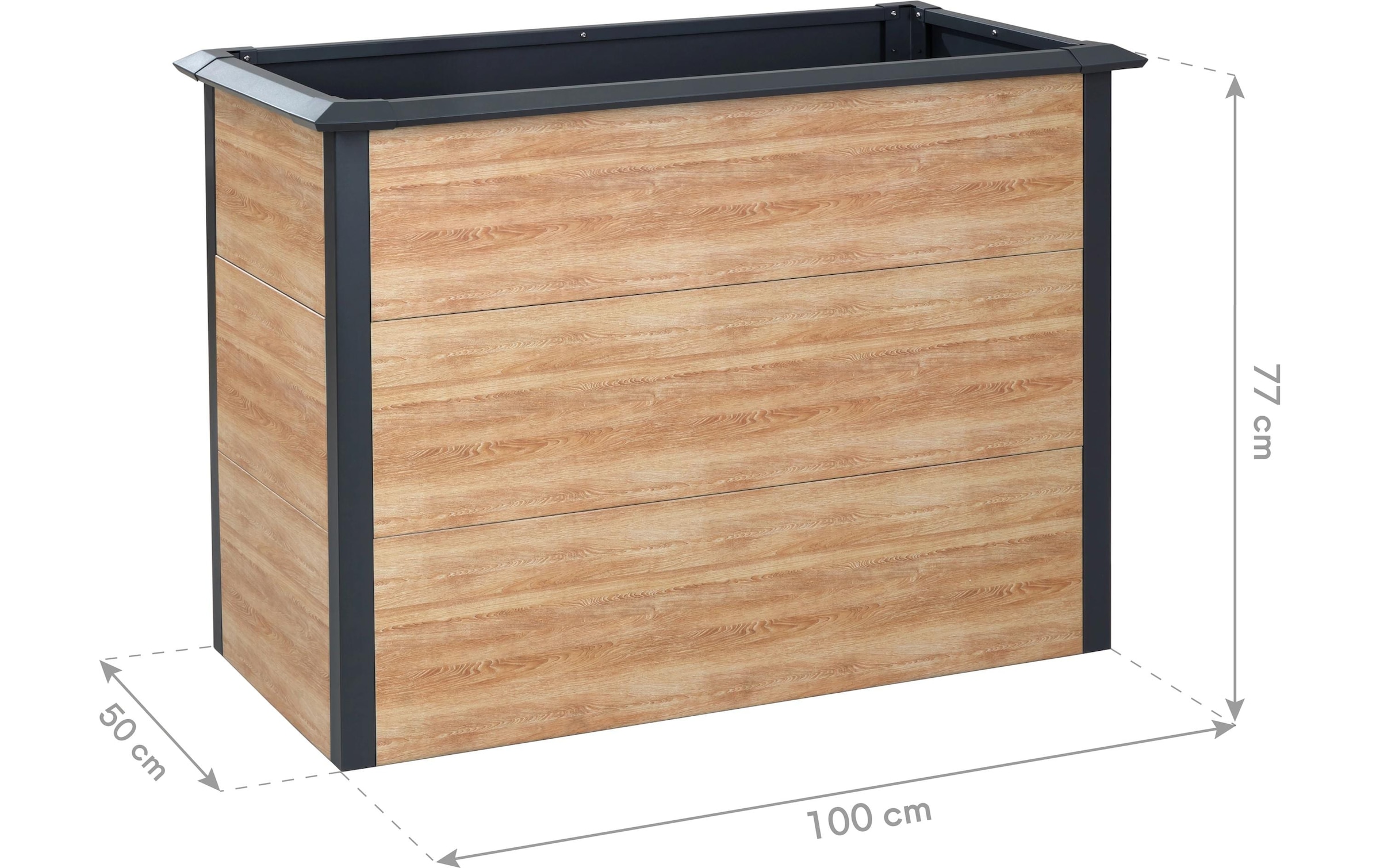 WESTMANN Hochbeet »Metall Hochbeet »Primus-Multi M«« Inkl. Schneckenschutz, BxTxH: 100x50x77 cm