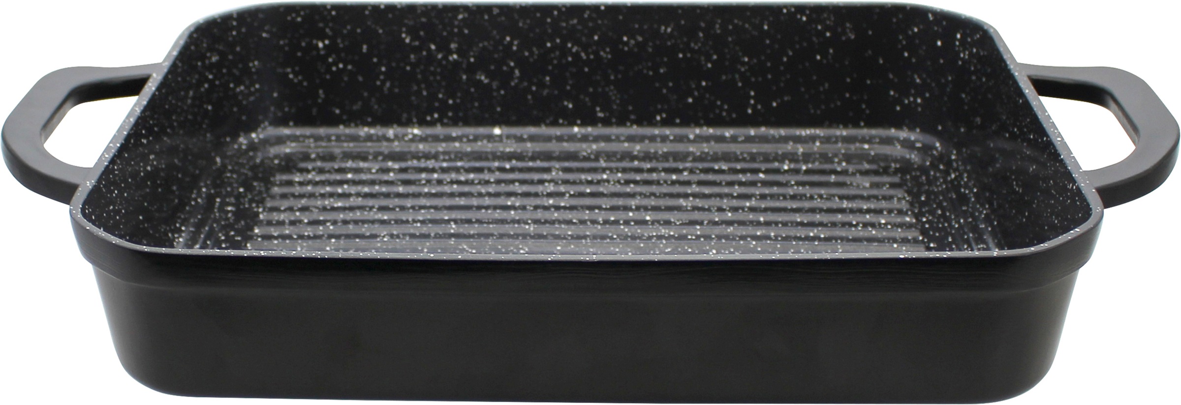 Image of Elo Basic Auflaufform "Belugo Rechteckbräter" Aluguss 2 Stk. tlg. mit BBQ-Rillen
