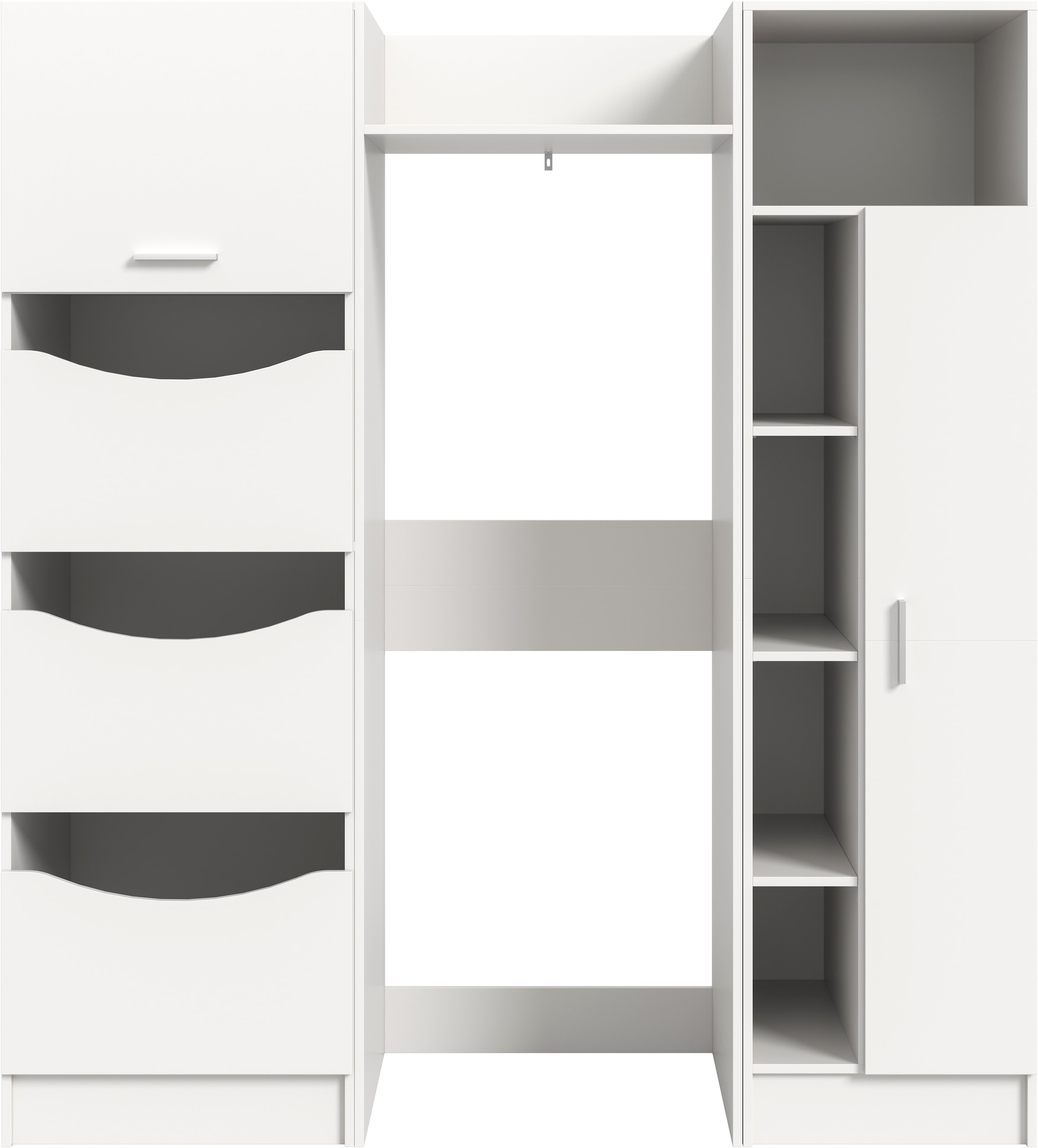 welltime Badmöbel-Set »FALAS,  3-teilig, Hauswirtschaftsraum Set, Breite 176 cm« Set, 1x Wäscheschrank, 1x Waschmaschinenumbauschrank, 1x Mehrzweckschrank, 3 Stk. tlg.