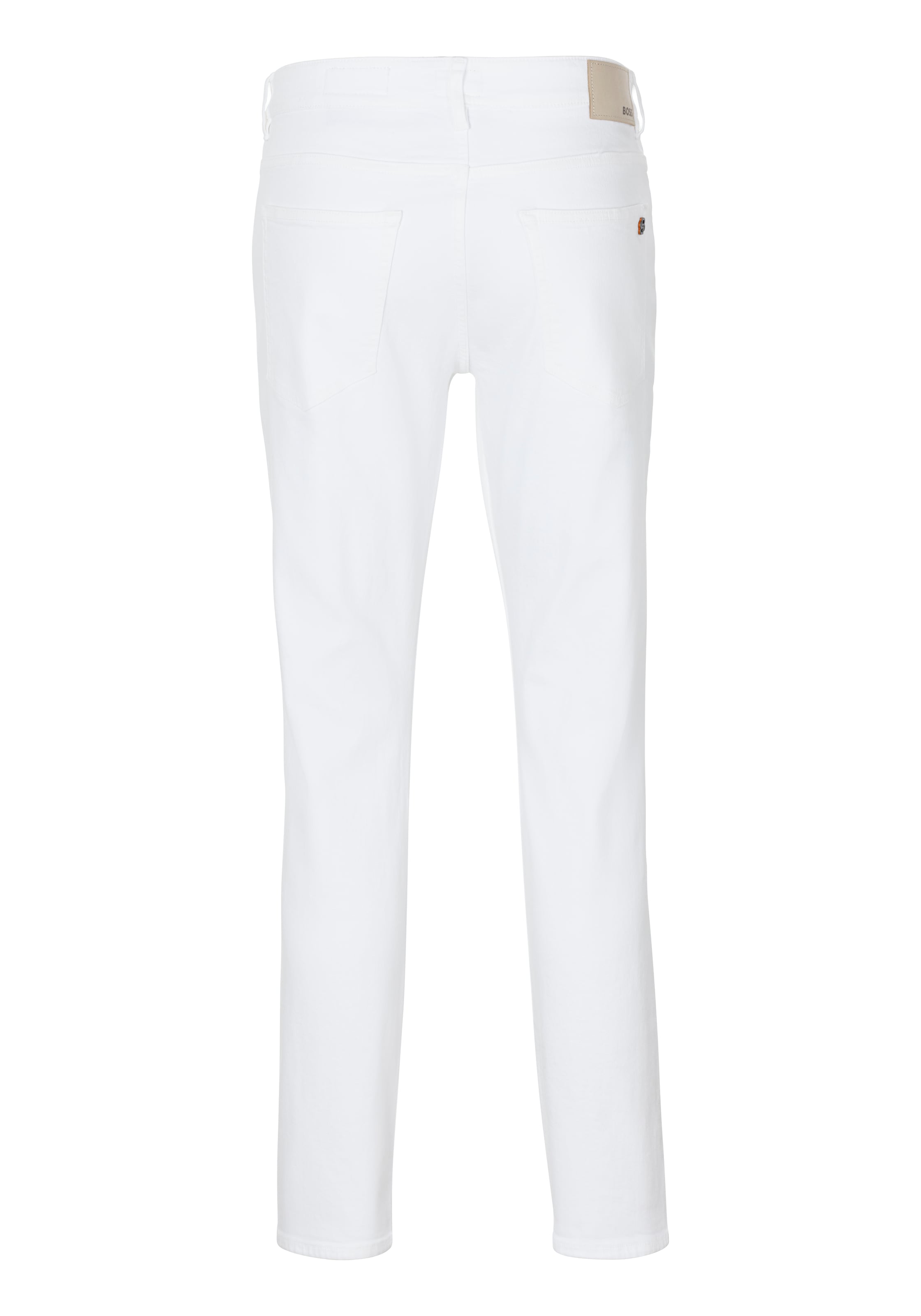 BOSS ORANGE 5-Pocket-Jeans »Delaware«, in weisser Optik mit Lederbadge