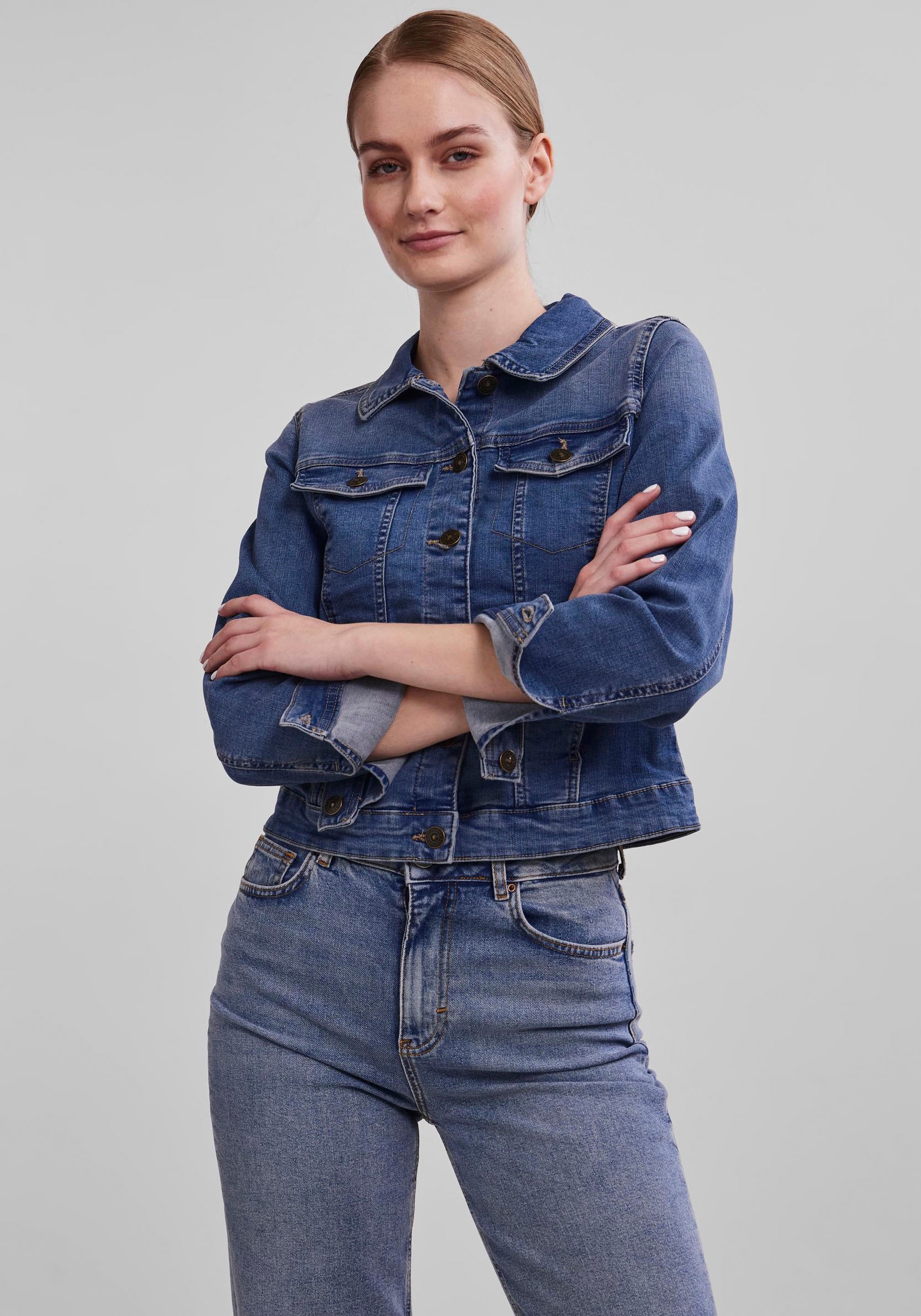 Image of pieces Jeansjacke "PCOIA LS DNM JACKET MB NOOS BC"