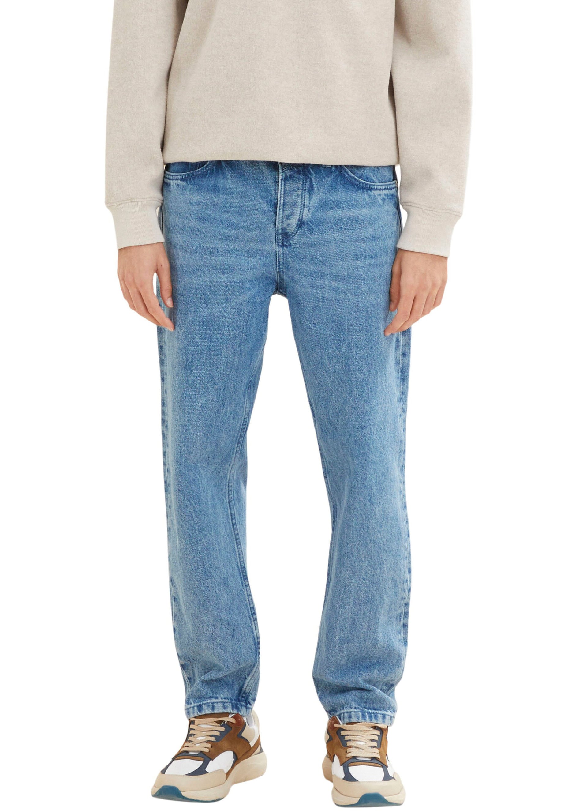 Loose-fit-Jeans, aus reiner Baumwolle