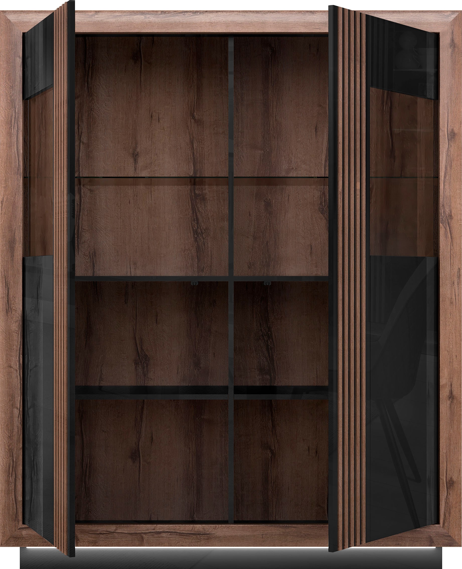 FORTE Highboard »Savona« Höhe 161 cm, inkl. Sockelbeleuchtung