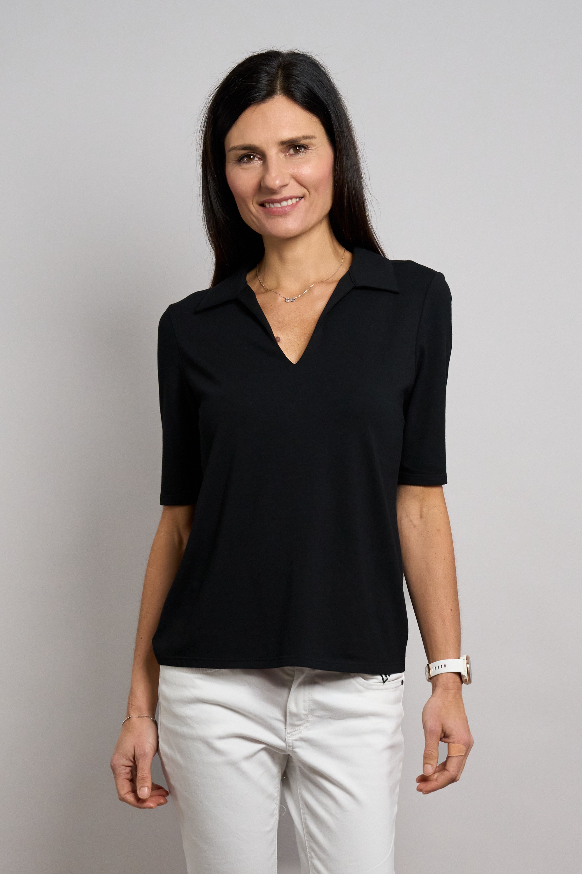 Image of Seidel Moden Poloshirt Mit V-Ausschnitt - MADE IN GERMANY