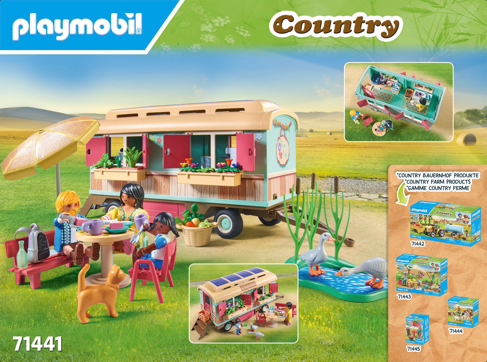 Playmobil® Konstruktions-Spielset »Gemütliches Bauwagencafé (71441), Country«, (145 St.), teilweise aus recyceltem Material; Made in Germany