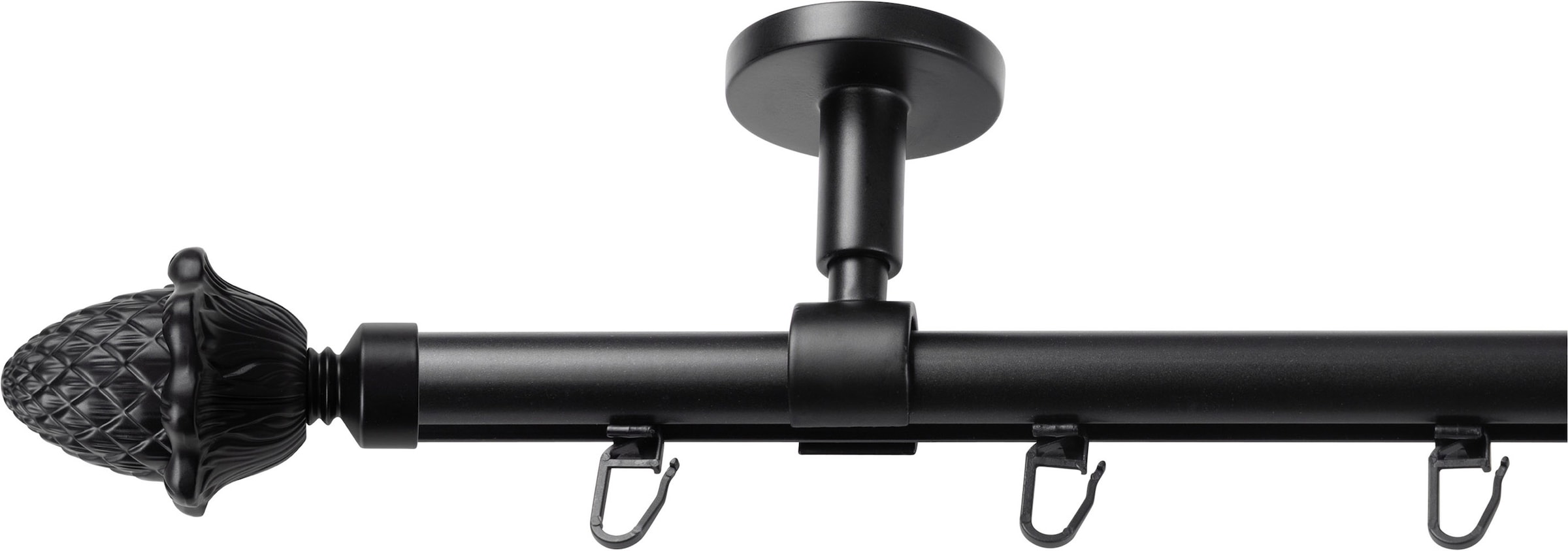 SN DECO GROUP Gardinenstange »Gardinenstange Innenlauf Nantes, 1-läufig, Fixmass, verschraubt« Ø 19 mm Fixmass;kürzbar