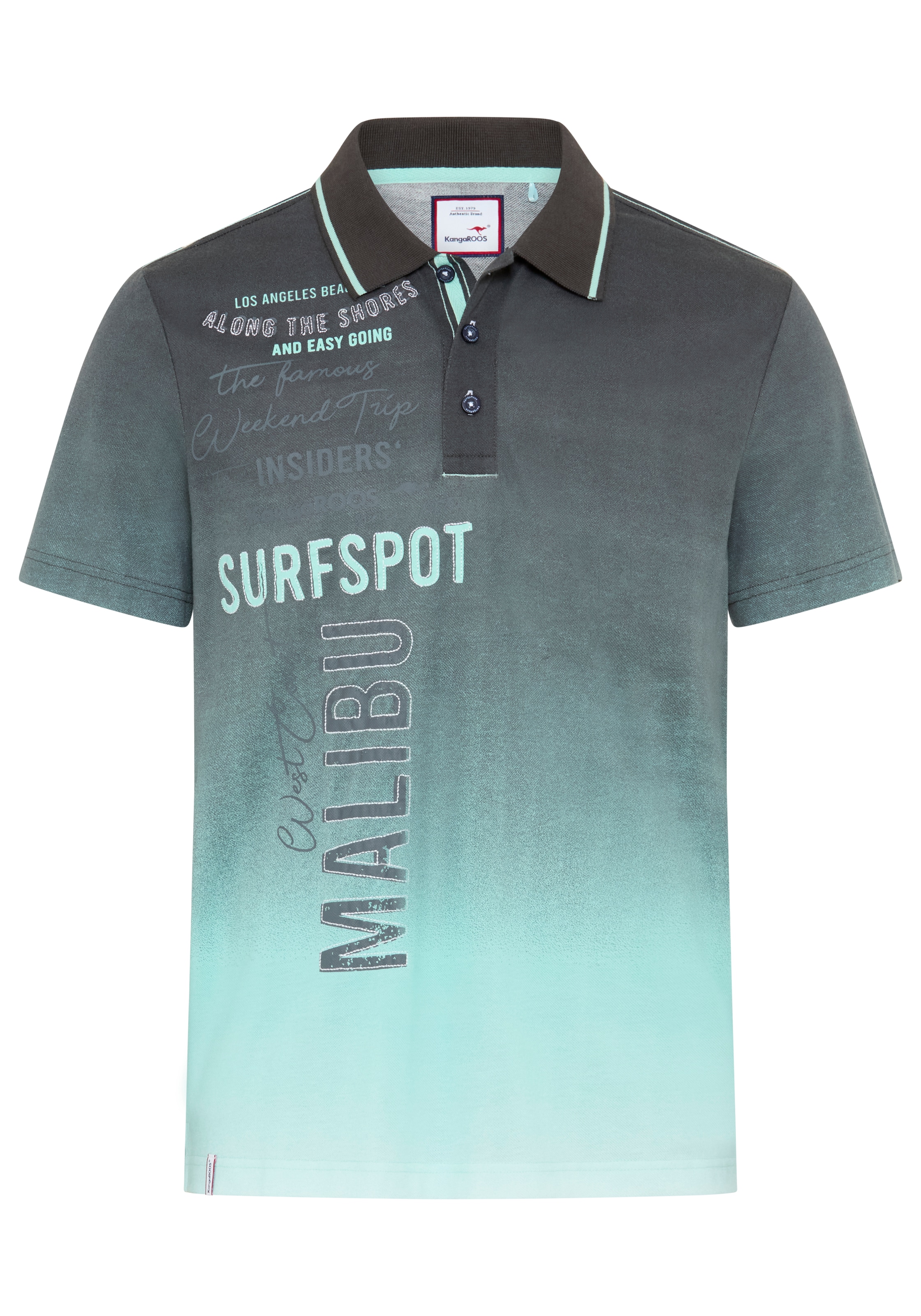 KangaROOS Poloshirt schmale Passform, Halbarm, Casual Stil