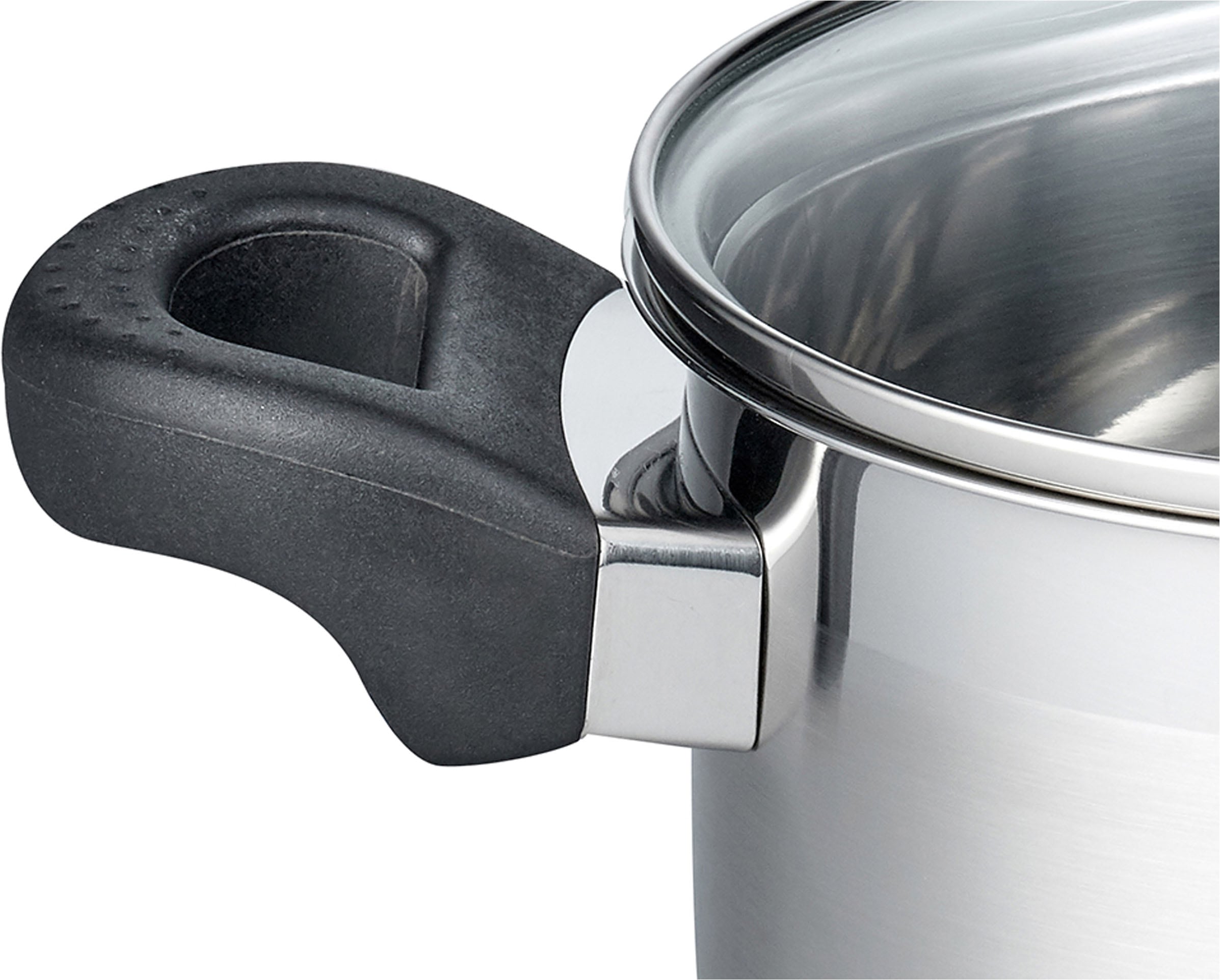 Elo Basic Set de casseroles »Turmalin« Ensemble, je 1 Fleischtopf Ø 16/20/24 cm, 1x Stielkasserolle Ø 16 cm, 7 cuis tlg. Acier inoxydable 18/10