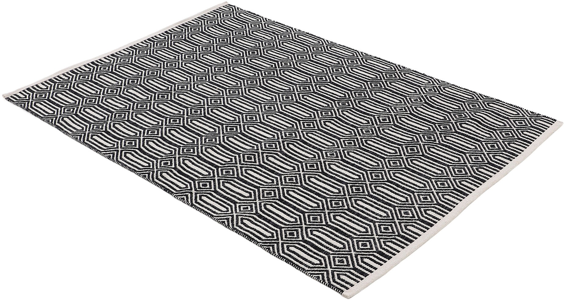 carpetfine Teppich »Kelim Oregan«, rechteckig, 5 mm Höhe, Wendeteppich aus reiner Baumwolle, Wohnzimmer